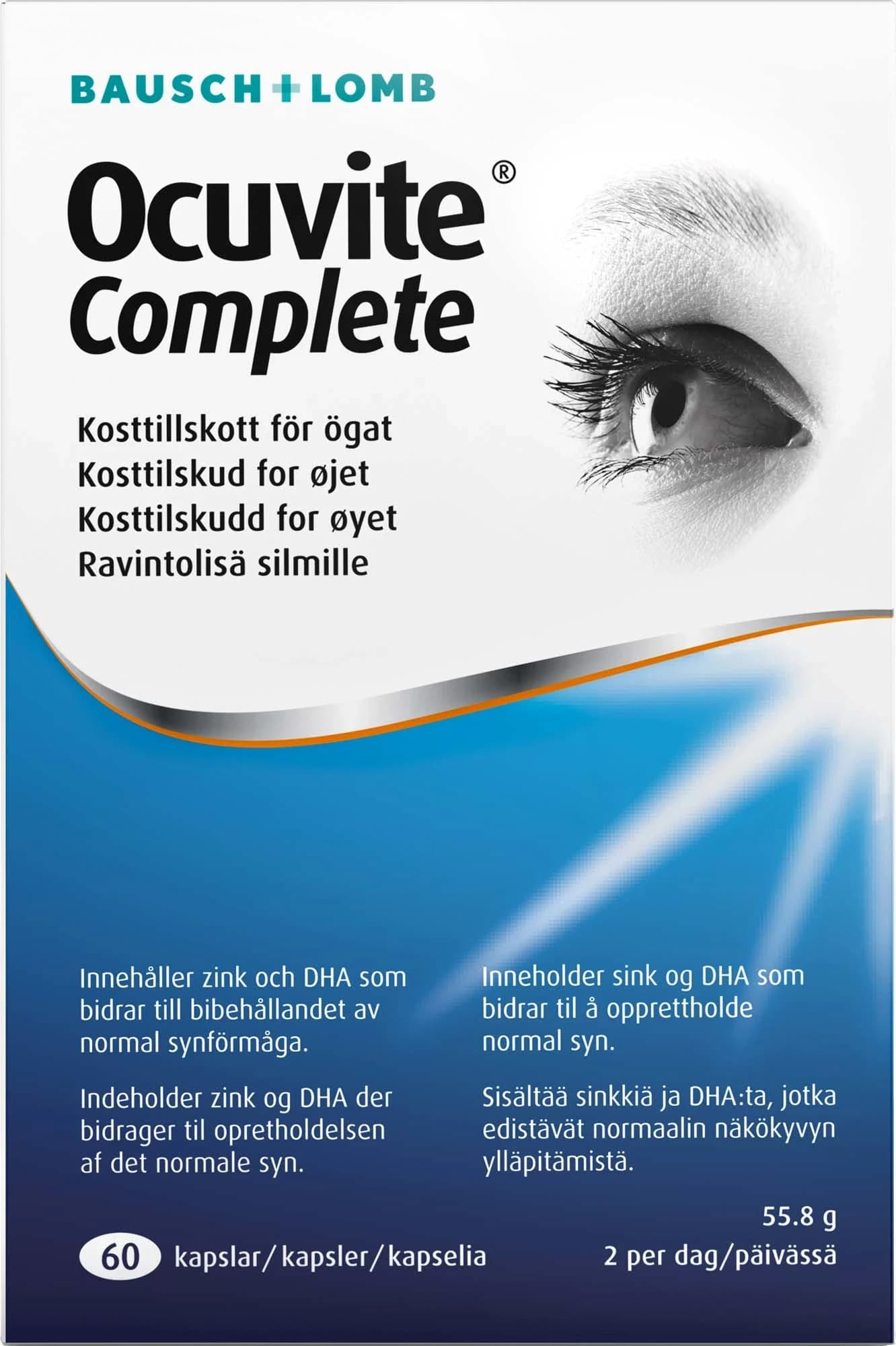 Ocuvite Complete kapslar 60 st från Ocuvite – köp hos Apotek Hjärtat