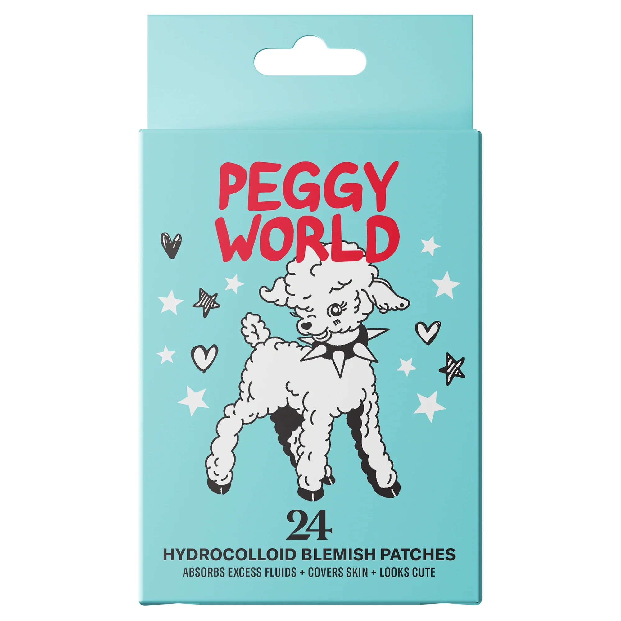 Peggy World Blemish Patches Hearts and Stars Turquoise 24 st från Peggy World – köp hos Apotek Hjärtat