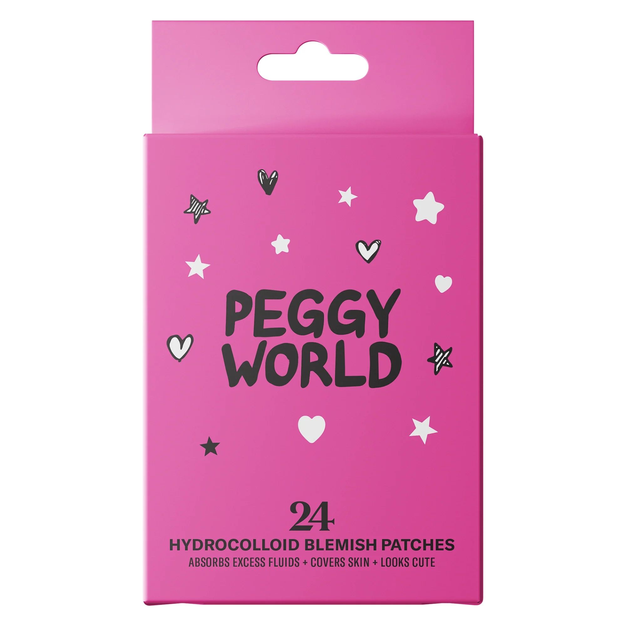 Peggy World Blemish Patches Hearts and Stars Hot Pink 24 st från Peggy World – köp hos Apotek Hjärtat