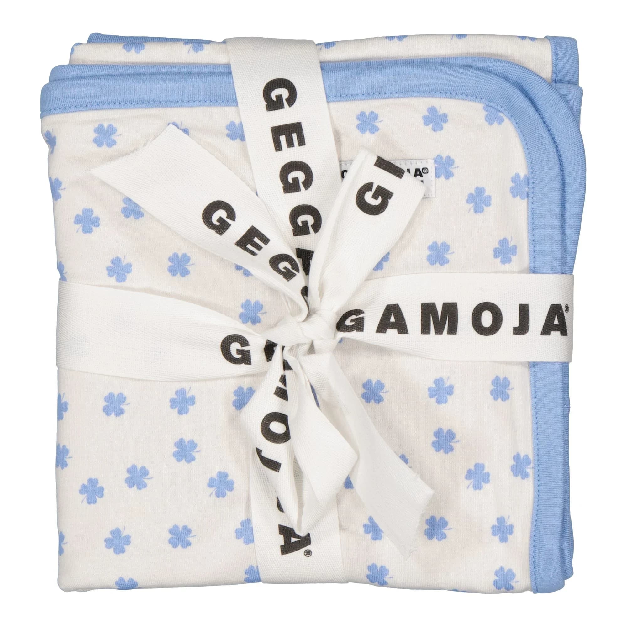 Geggamoja Babyfilt Bambu Mini Klöver Blå från Geggamoja – köp hos Apotek Hjärtat