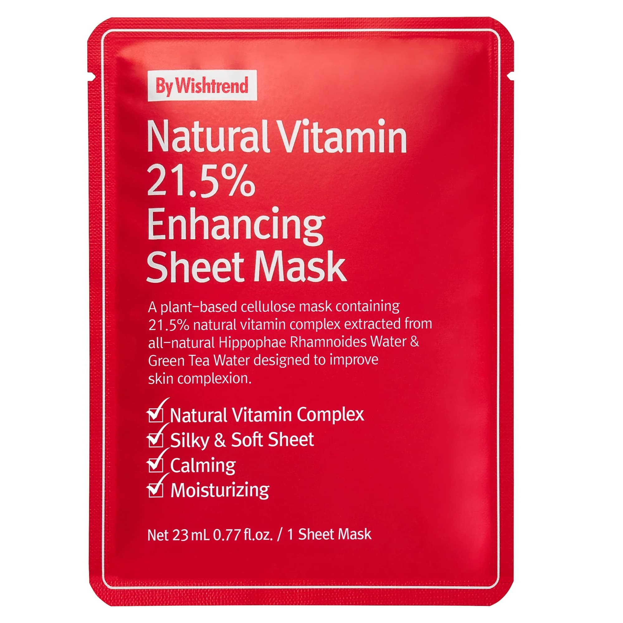 By Wishtrend Natural Vitamin 21.5% Enhancing Sheet Mask 23 ml från Bywishtrend – köp hos Apotek Hjärtat