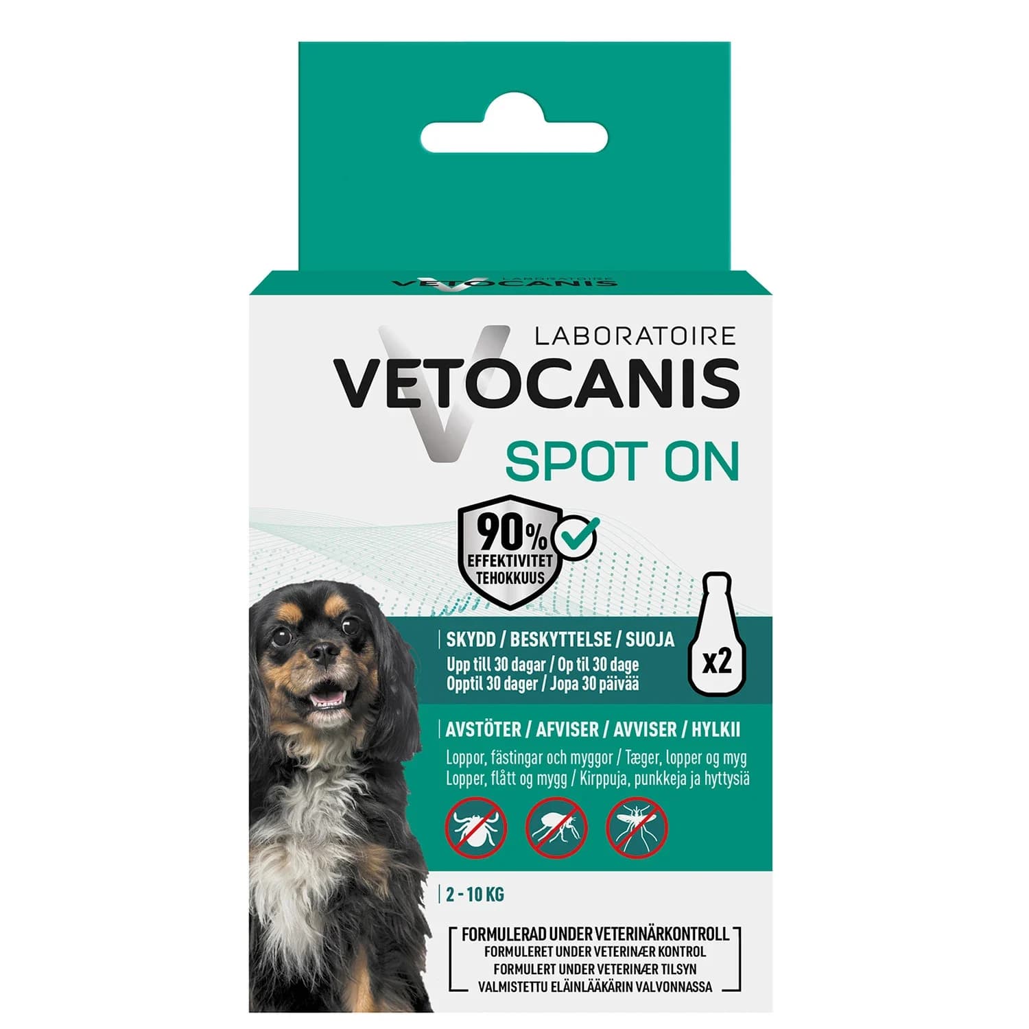 Vetocanis Anti-parasit Spot on Hund Small 2x2 ml från Vetocanis – köp hos Apotek Hjärtat
