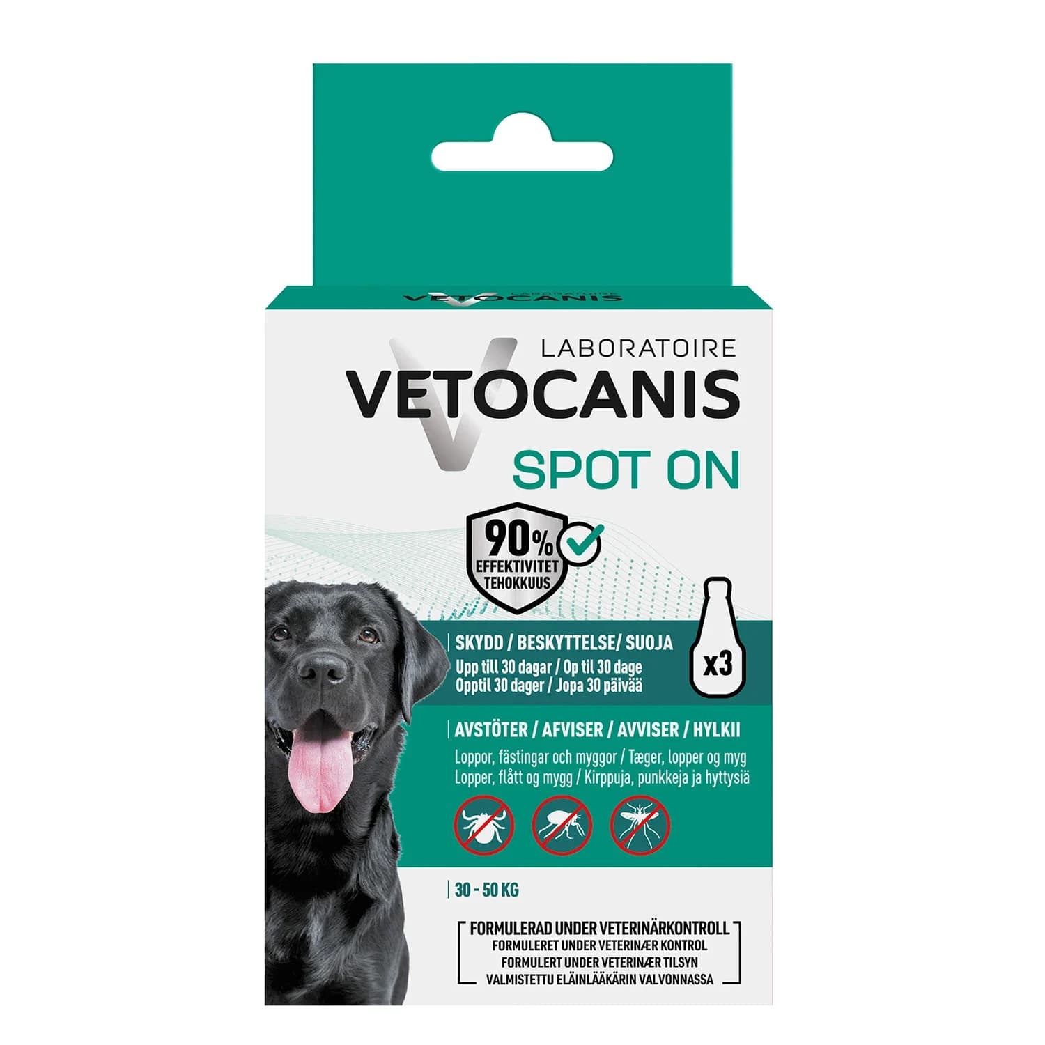 Vetocanis Anti-parasit Spot on Hund Large 3x3 ml från Vetocanis – köp hos Apotek Hjärtat
