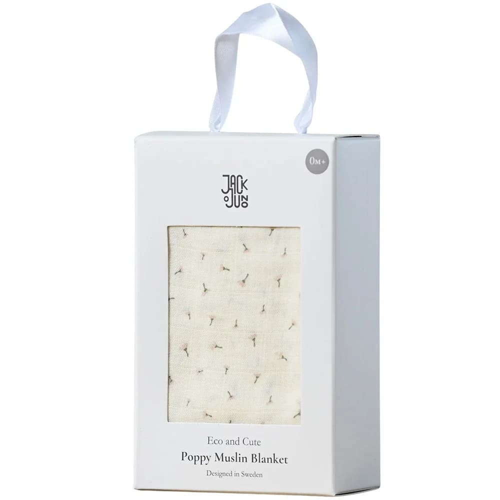 Jack o Juno Muslinfilt Poppy in Bloom 1-pack från Jack o Juno – köp hos Apotek Hjärtat