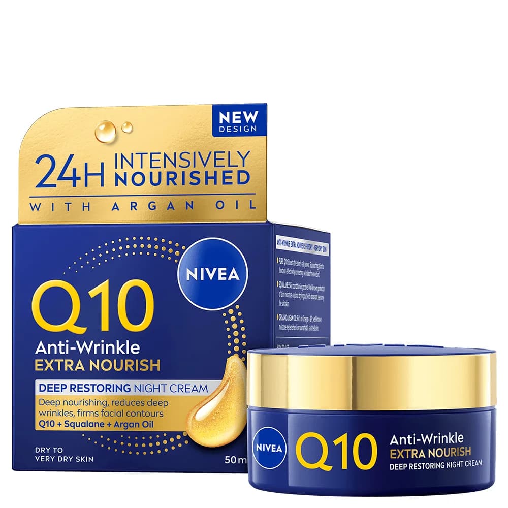 NIVEA Q10 Extra Nourish Night Cream 50 ml från Nivea - köp hos Apotek Hjärtat