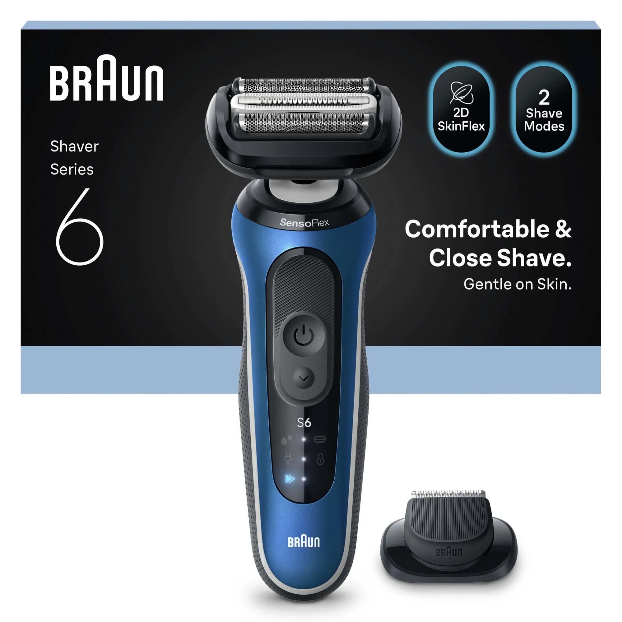 Braun Series 6 Elektrisk Rakapparat 62-B1200S Blå från Braun – köp hos Apotek Hjärtat