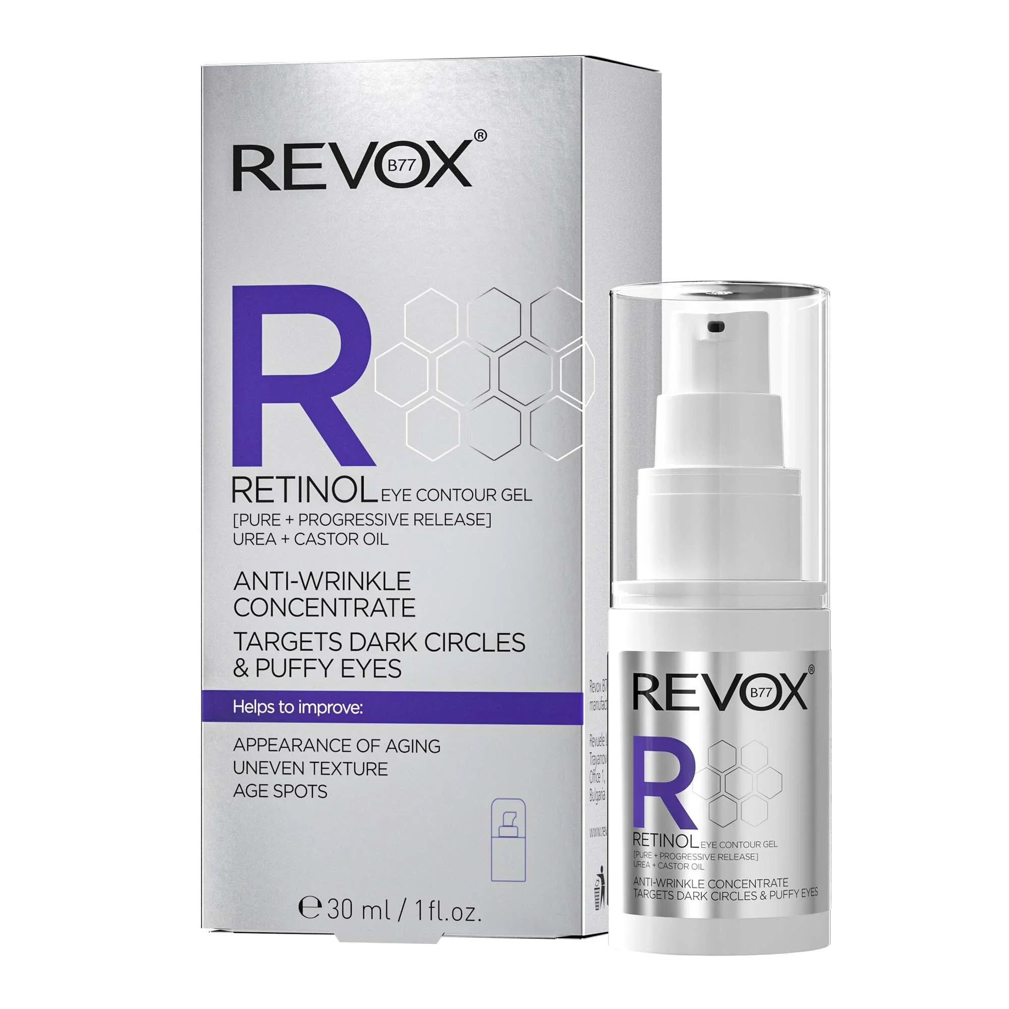 Revox B77 Retinol Eye Gel Anti-Wrinkle Concentrate 30ml från Revox Plex - köp hos Apotek Hjärtat
