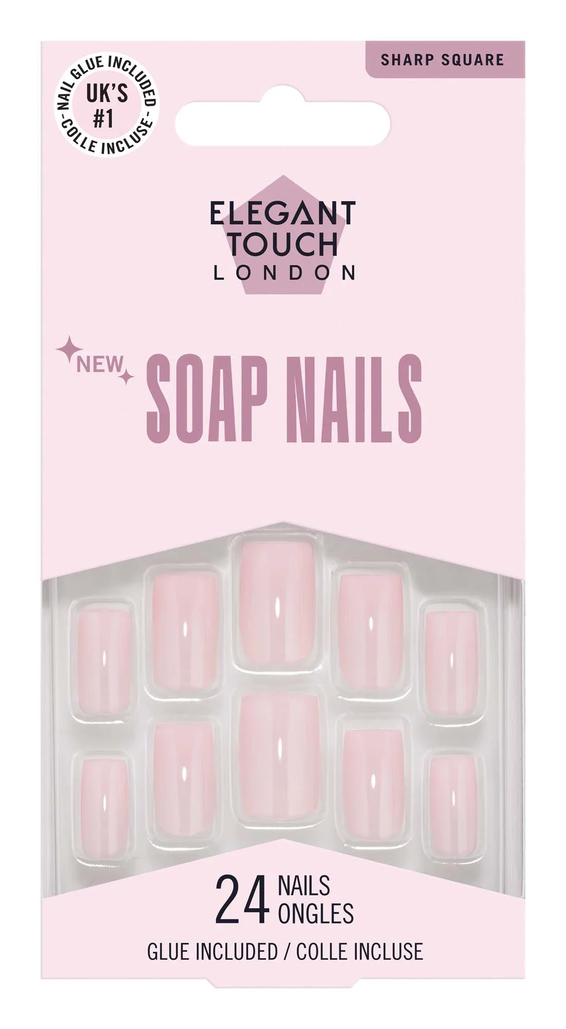 Elegant Touch Soap Nails Bubble Bliss 24 st från Elegant Touch – köp hos Apotek Hjärtat