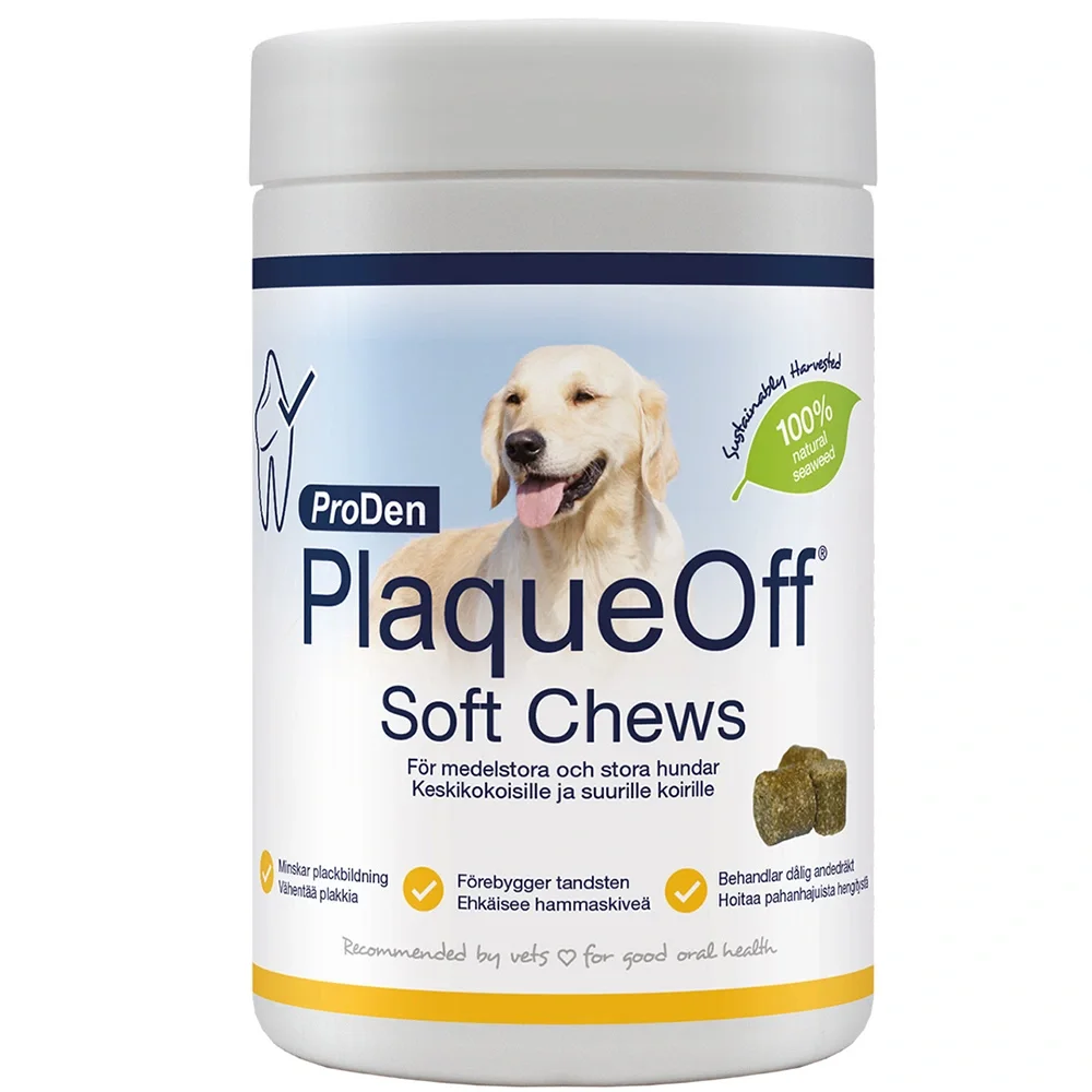 ProDen Plaqueoff® Softchews Medium/Large Hund från ProDen PlaqueOff – köp hos Apotek Hjärtat