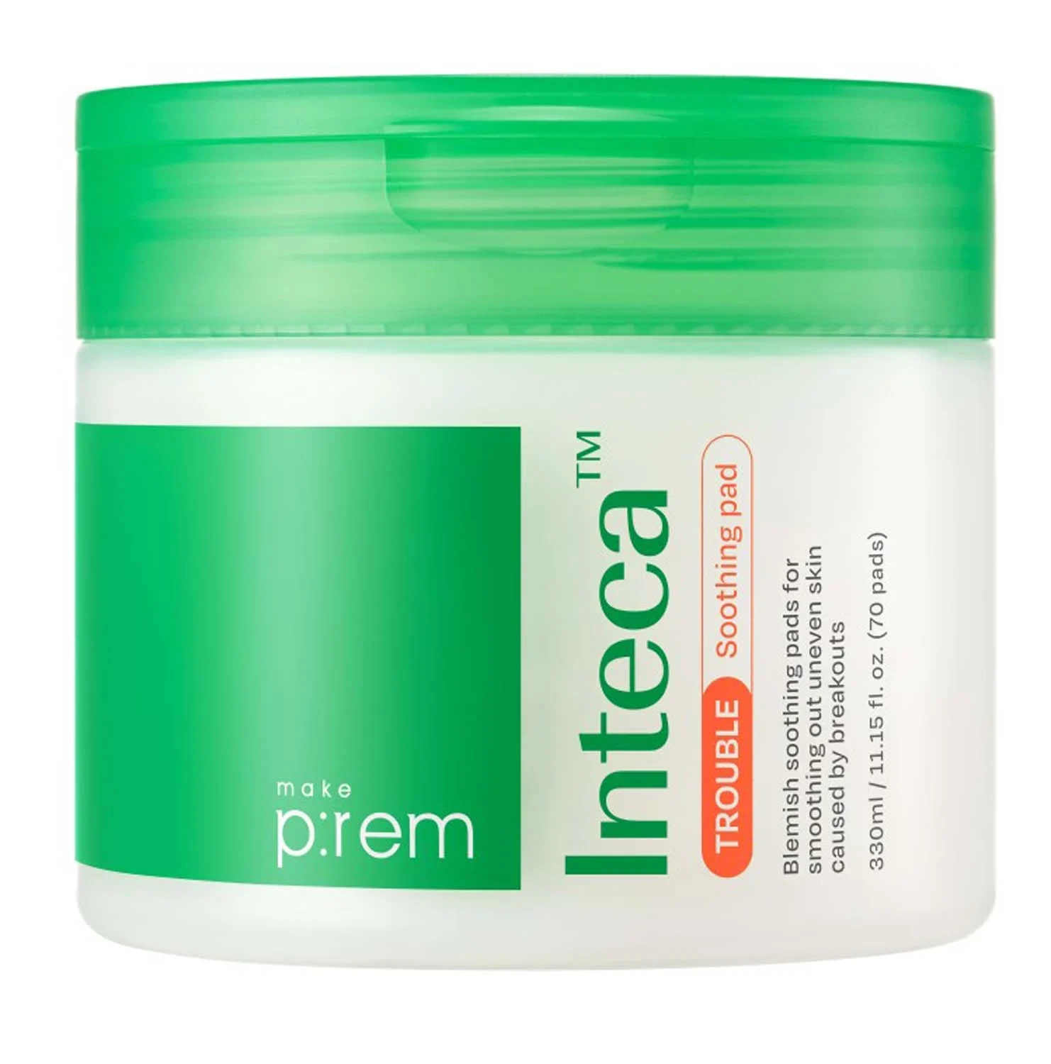 Make Prem Inteca Trouble Soothing Pads 330 ml, 70 st från Makeprem – köp hos Apotek Hjärtat