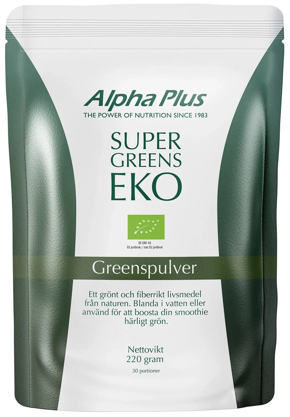 Alpha Plus Super Greens EKO 220 g från Alpha Plus – köp hos Apotek Hjärtat