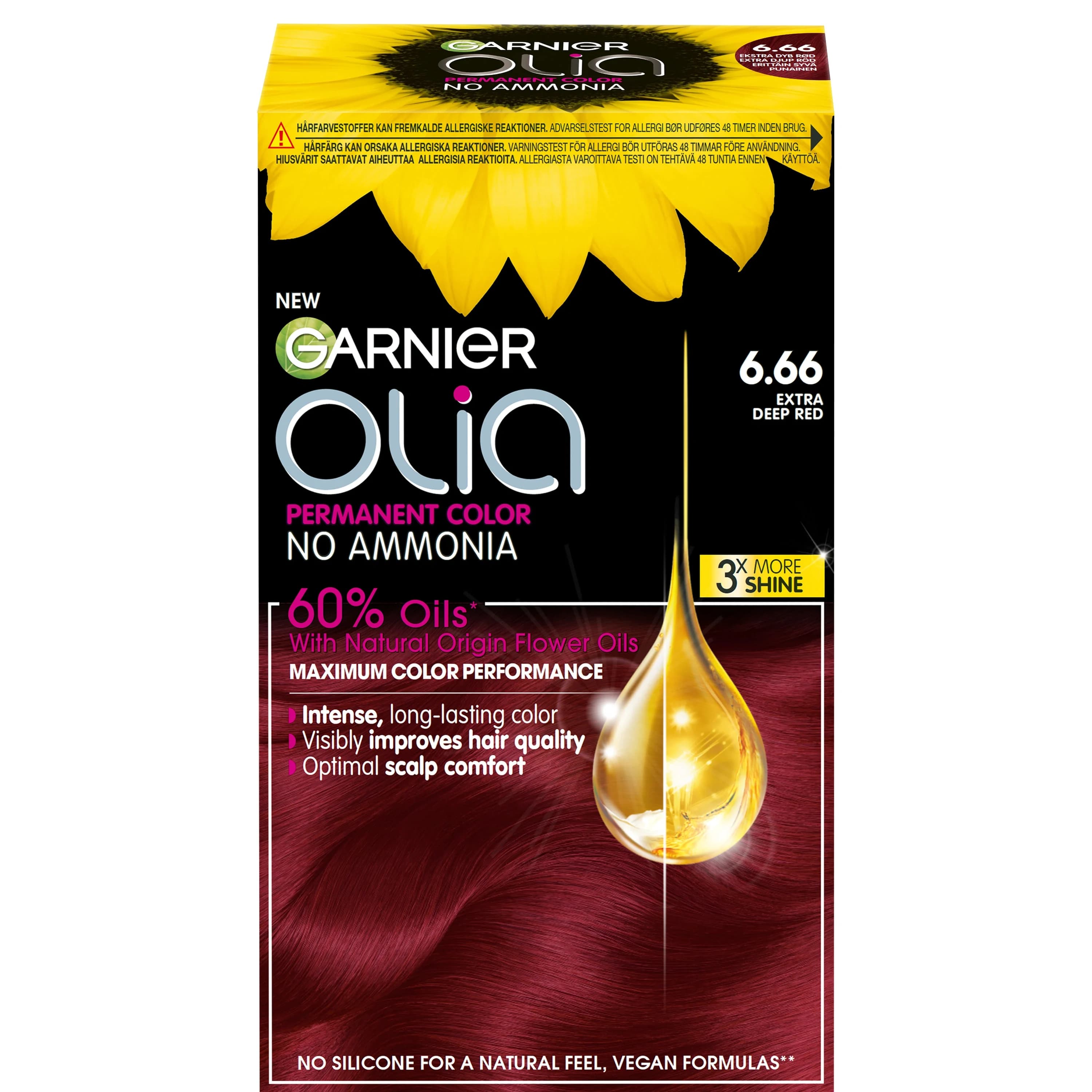 Garnier Olia Permant Hårfärg 1 pack 6.55 Extra Deep Red från Garnier – köp hos Apotek Hjärtat