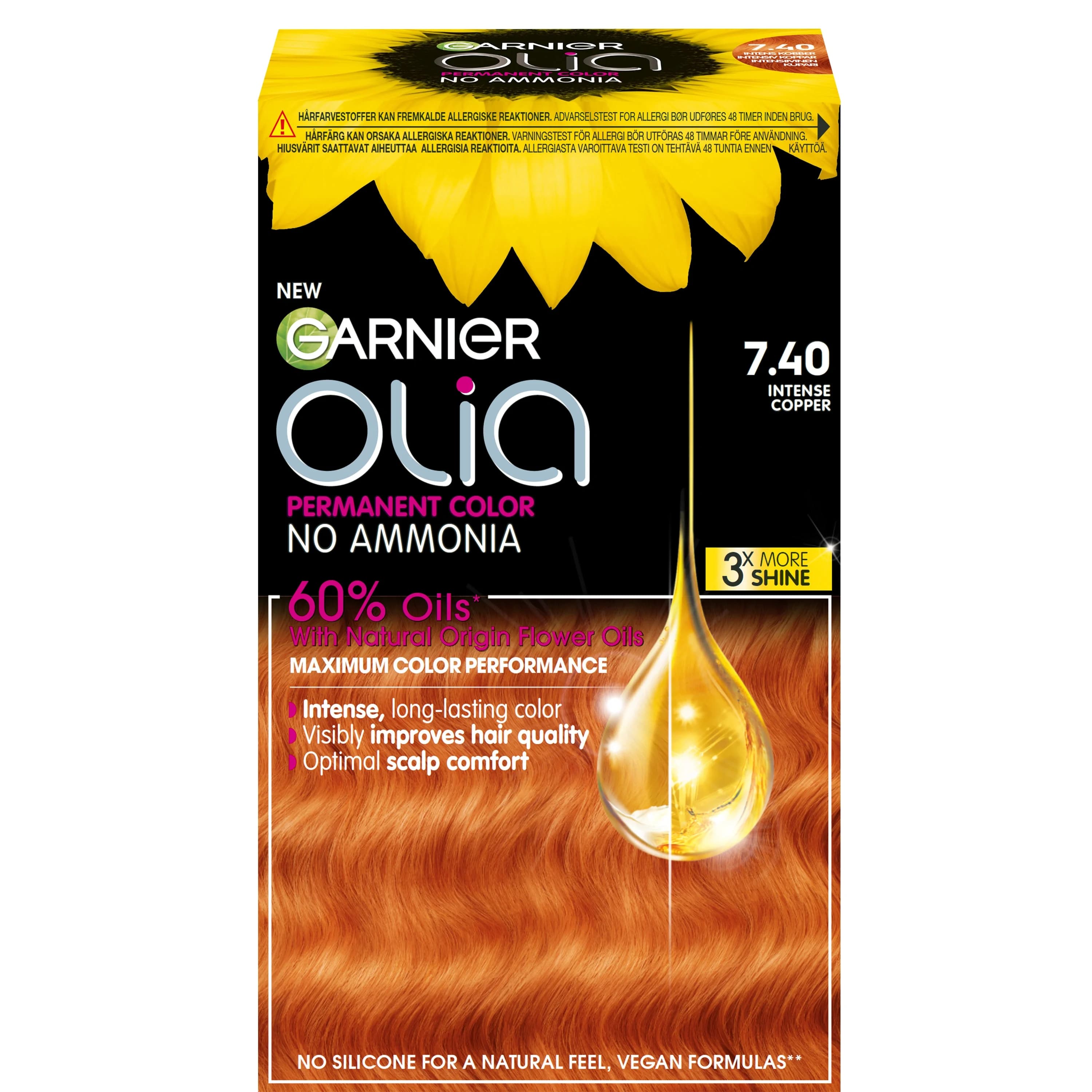 Garnier Olia Permant Hårfärg 1 pack 7.40 Intense Copper från Garnier – köp hos Apotek Hjärtat