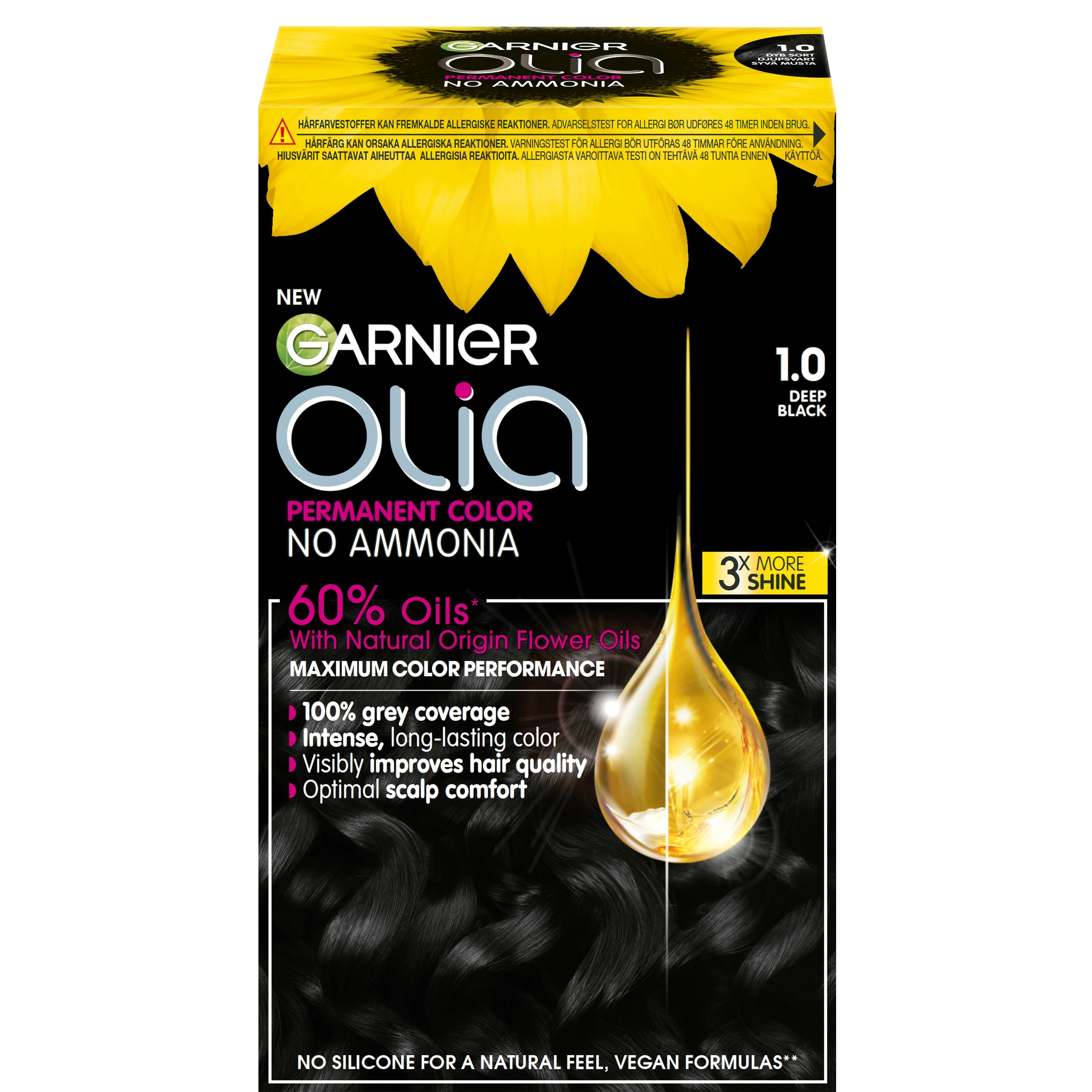 Garnier Olia Permant Hårfärg 1 pack 1.0 Deep Black från Garnier – köp hos Apotek Hjärtat