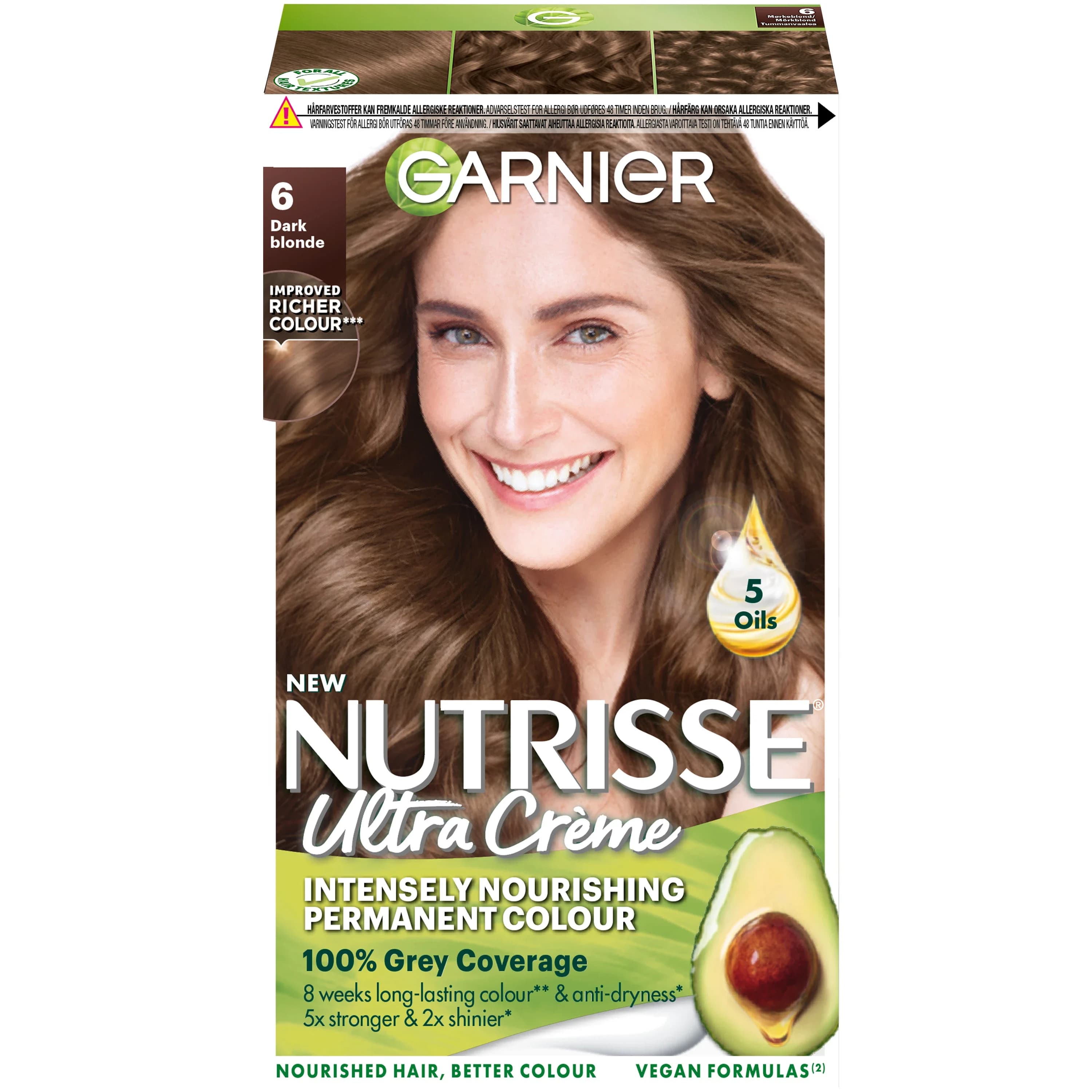 Garnier Nutrisse Ultra Color Permanent Hårfärg 1 pack 6 Dark Blonde från Garnier – köp hos Apotek Hjärtat