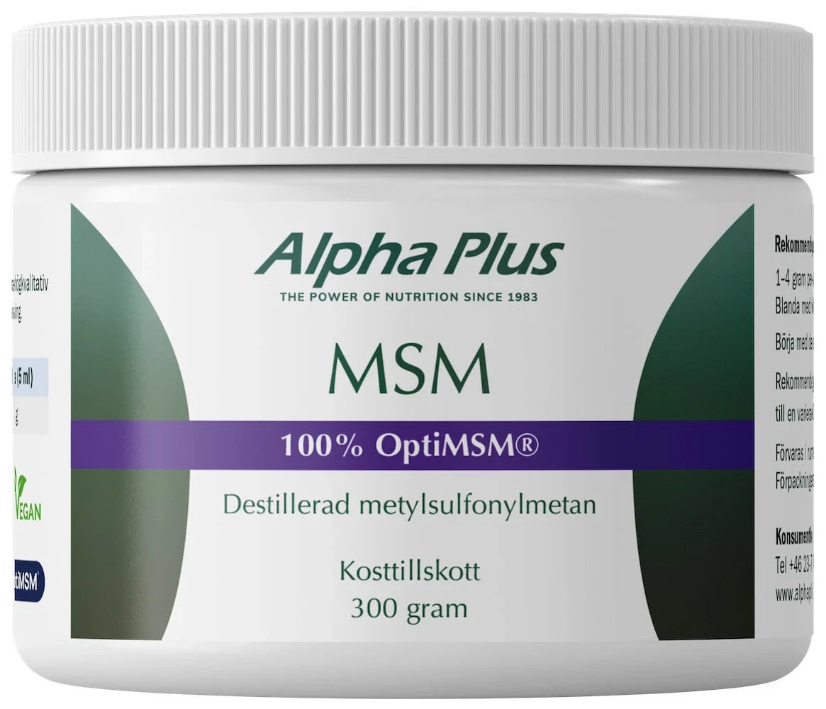 Alpha Plus Opti-MSM® 300 g från Alpha Plus – köp hos Apotek Hjärtat