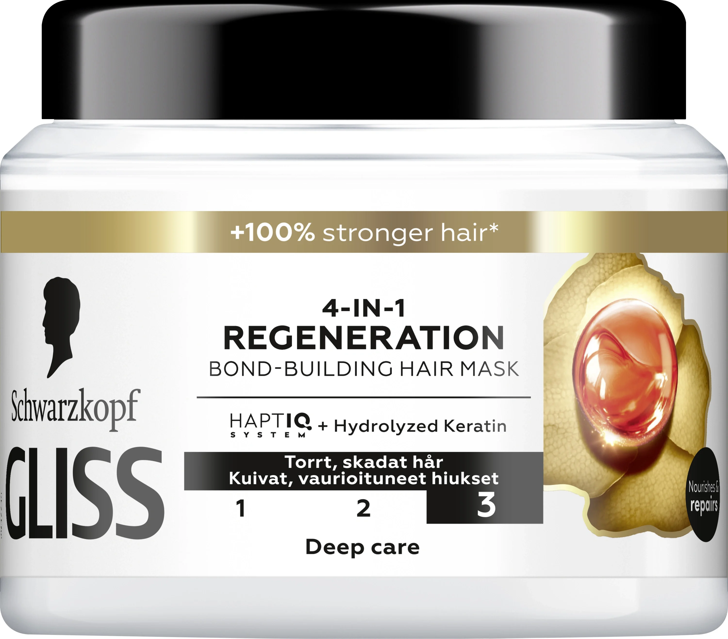 Schwarzkopf Gliss 4-In-1 Regeneration Bond-Building Hair Mask 400 ml från Schwarzkopf – köp hos Apotek Hjärtat