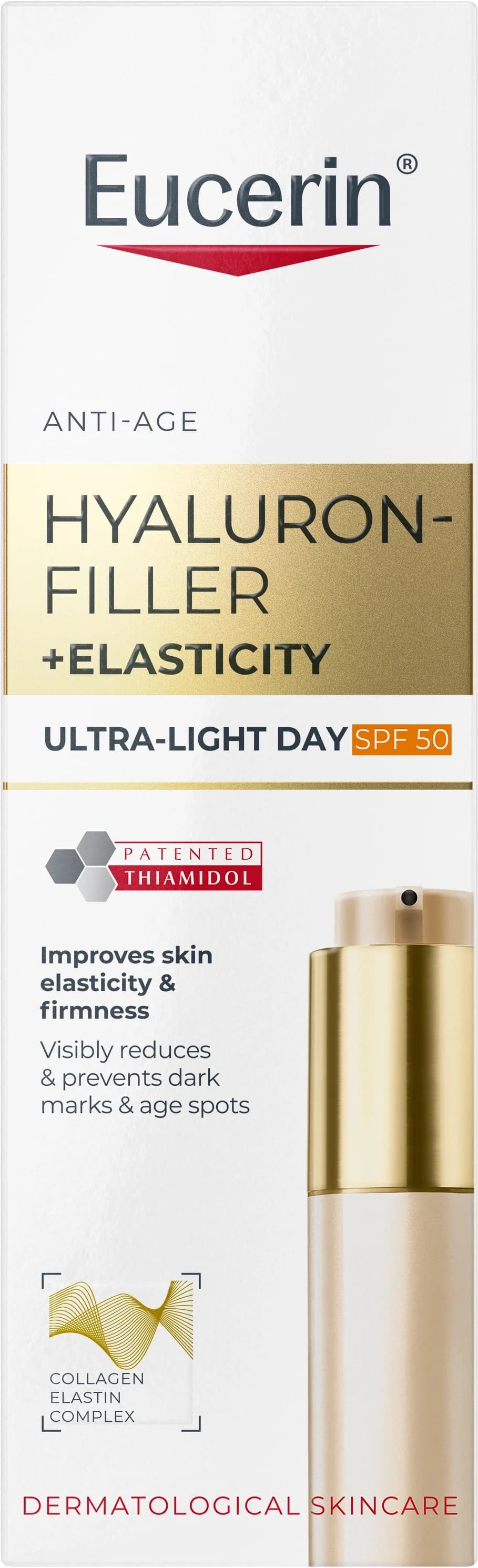 Eucerin Hyaluron-Filler + Elasticity Ultra-Light Day SPF 50 från Eucerin - köp hos Apotek Hjärtat