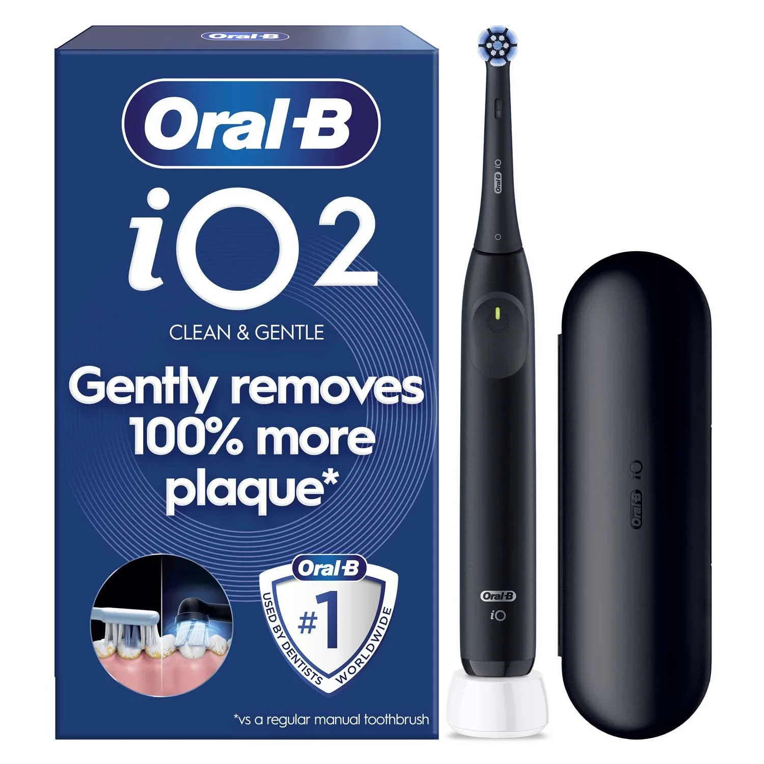 Oral-B iO 2 Eltandborste Night Black från Oral-B – köp hos Apotek Hjärtat
