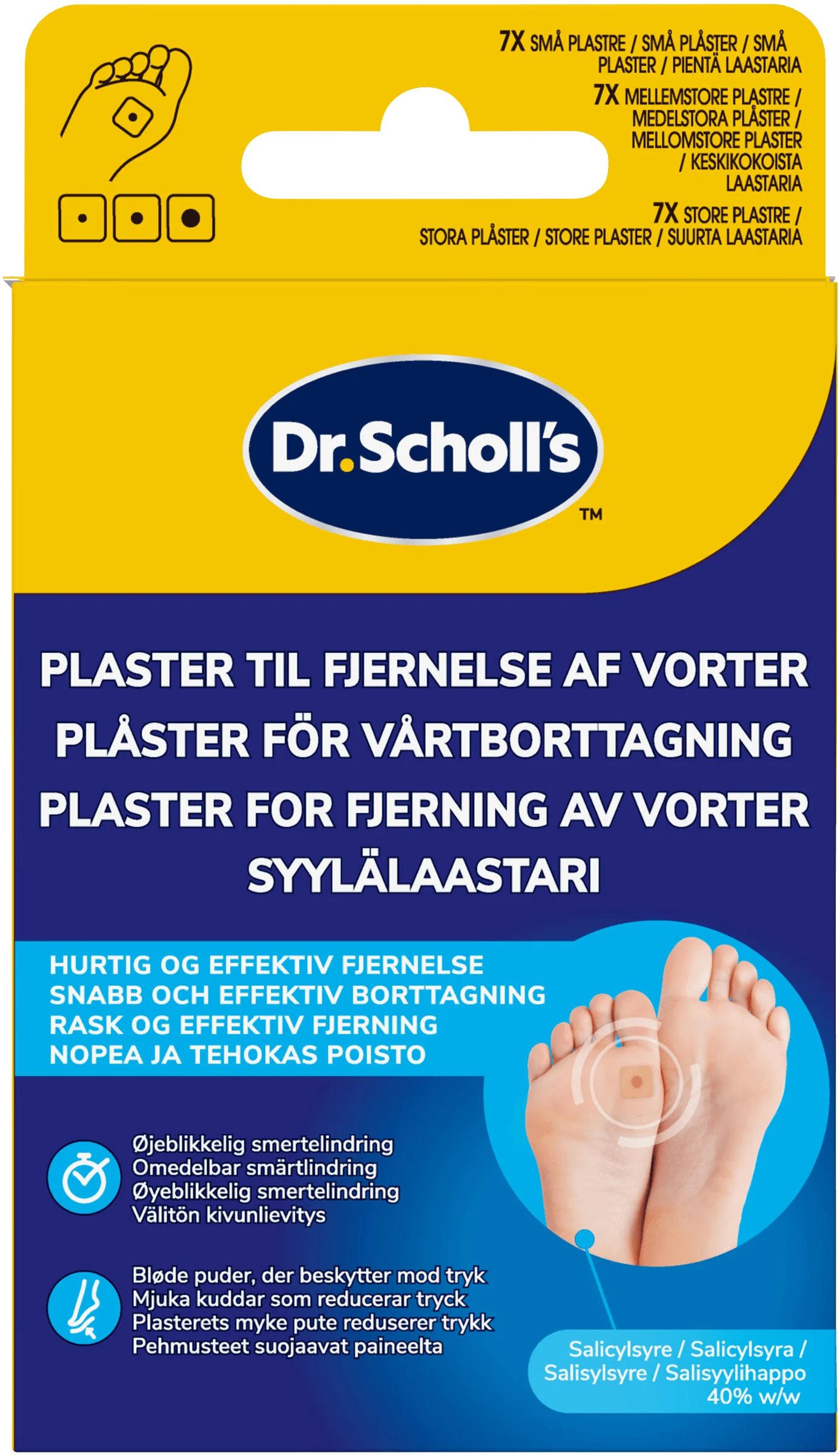 Dr. Scholl's Plåster för vårtborttagning 7 st från Scholl – köp hos Apotek Hjärtat