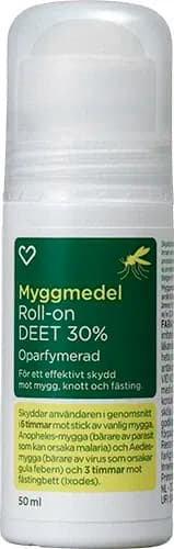 Hjärtats Myggmedel DEET 30% Roll-on 50 ml från Hjärtats – köp hos Apotek Hjärtat