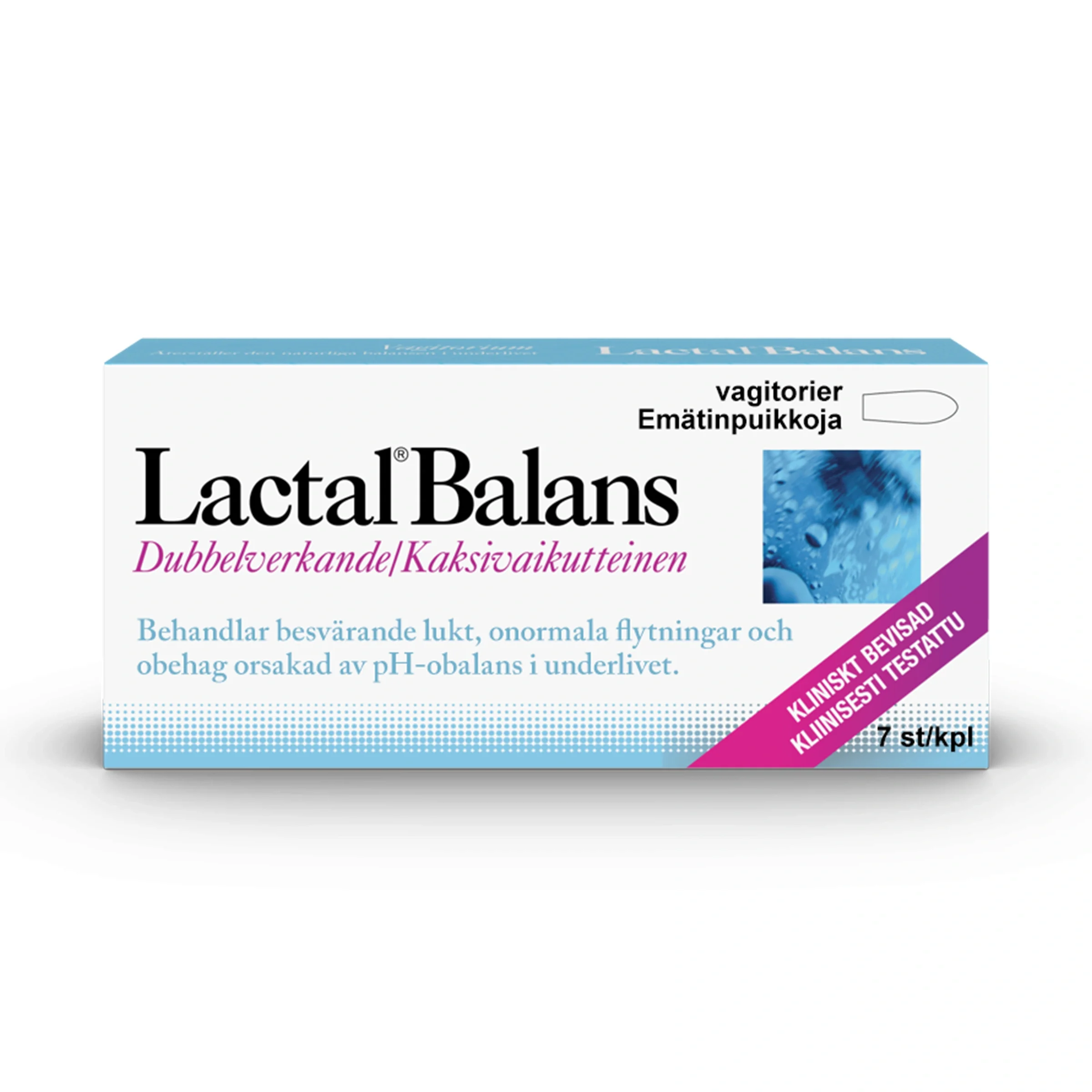 Lactal Balans Vagitorier Intimvård 7 st från Lactal Balans – köp hos Apotek Hjärtat