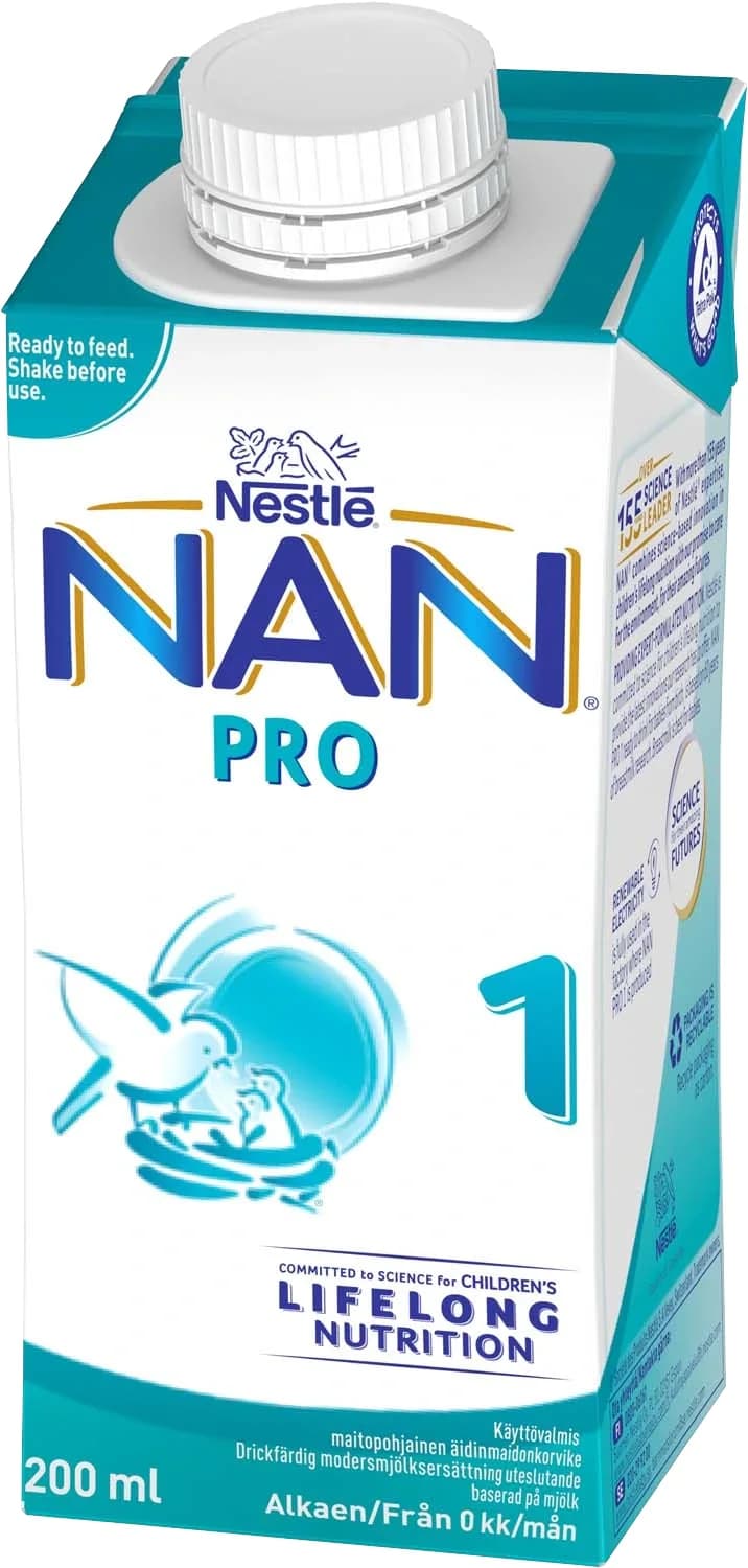 NAN PRO 1 Drickfärdig Mjölkersättning 200 ml från Nan – köp hos Apotek Hjärtat