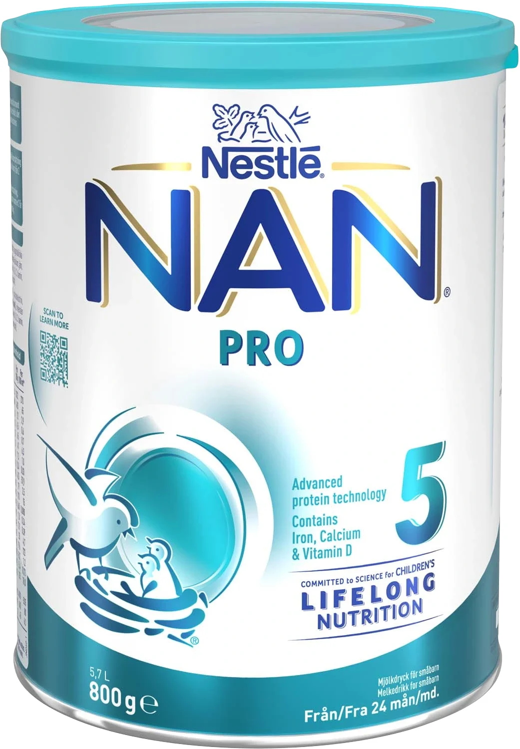 NAN PRO 5 Mjölkersättning 800 g från Nan – köp hos Apotek Hjärtat