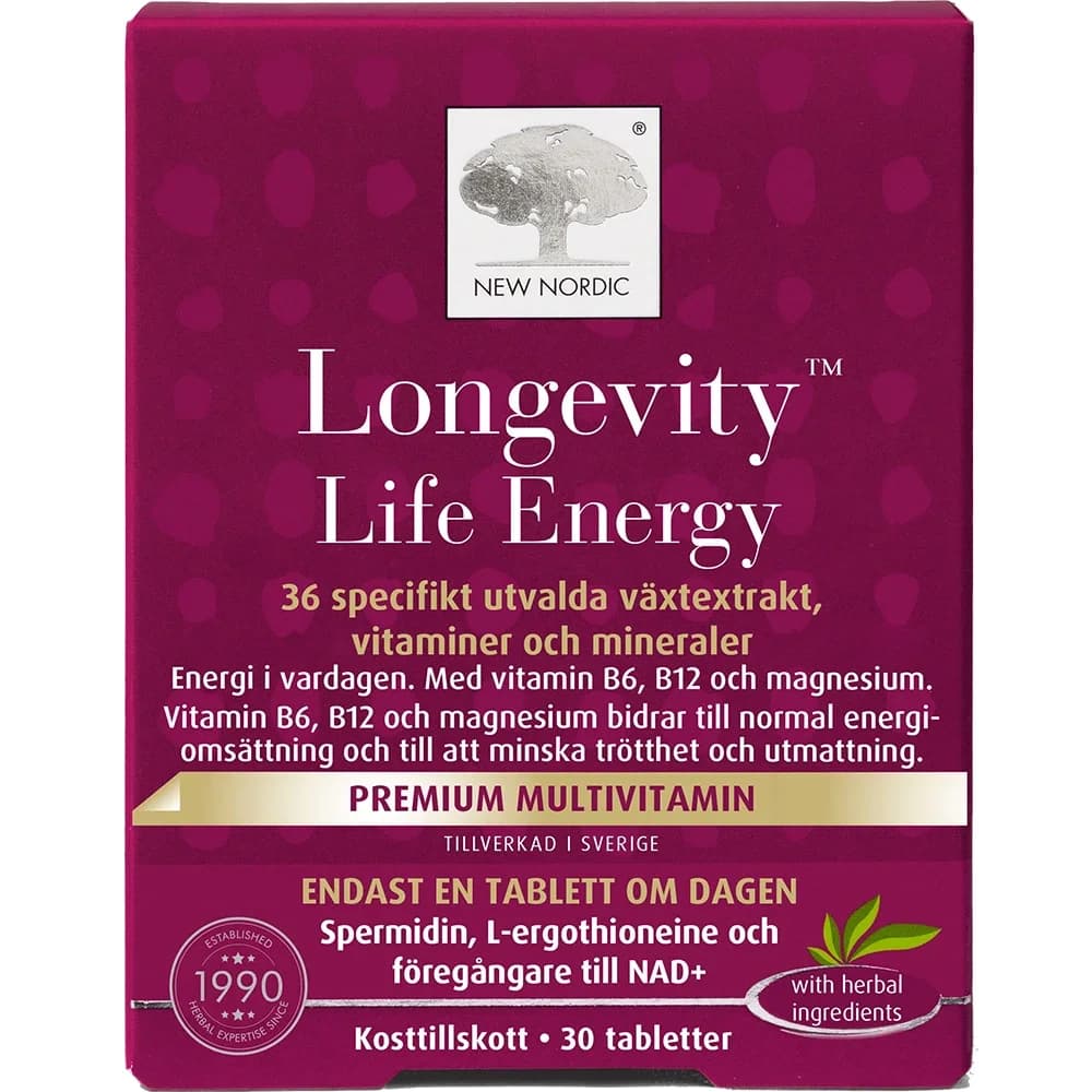 New Nordic Longevity Life Energy 30 st från New Nordic – köp hos Apotek Hjärtat