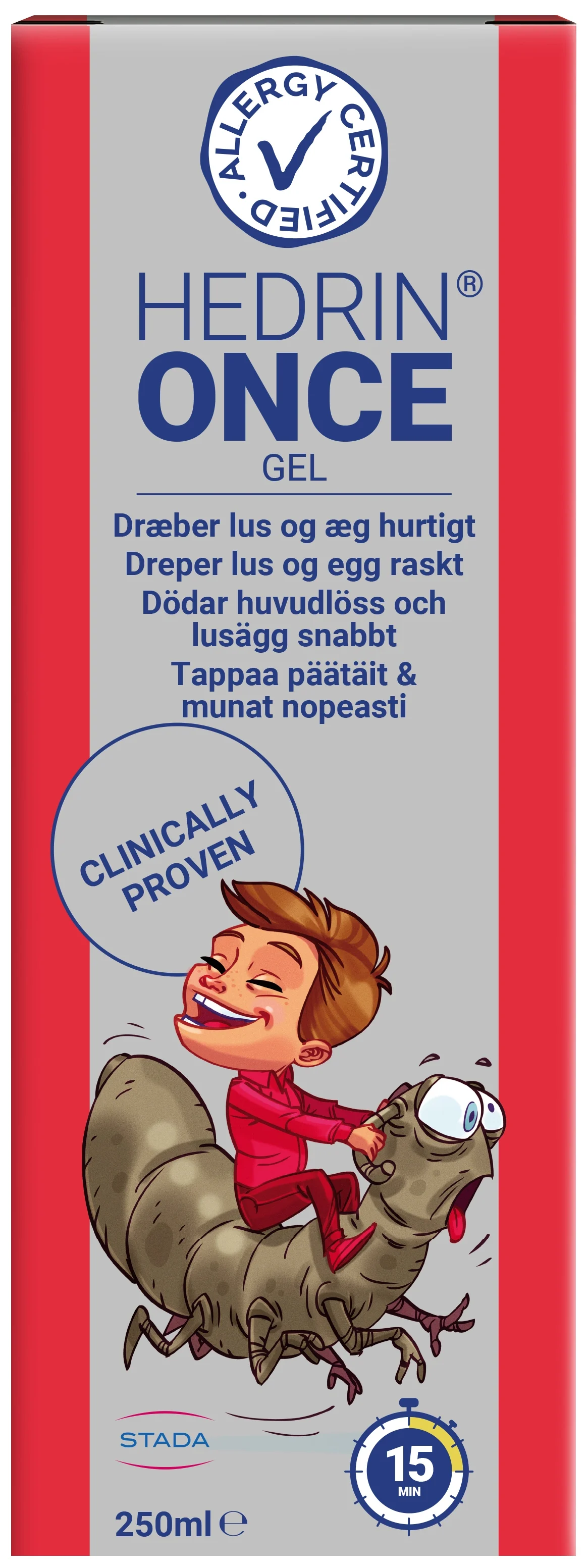 Hedrin Once Gel 250 ml från Hedrin – köp hos Apotek Hjärtat
