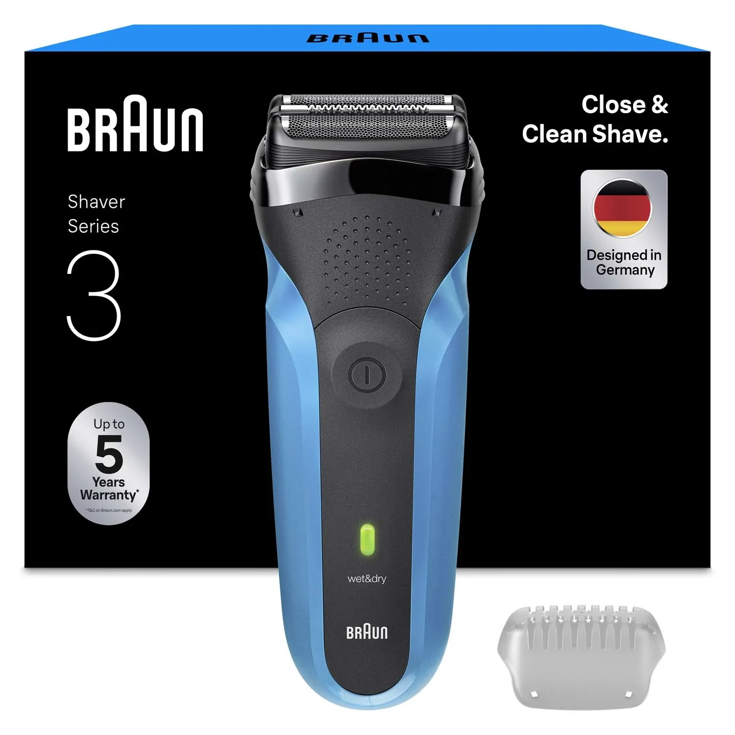 Braun Series 3 Elektrisk Rakapparat 310S Blå från Braun – köp hos Apotek Hjärtat