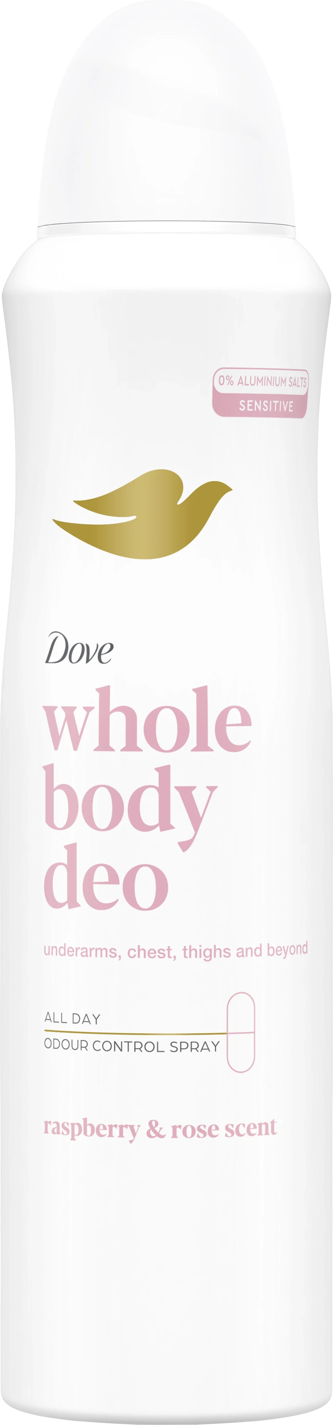 Dove Raspberry & Rose Whole Body Deodorant Spray 150 ml från Dove – köp hos Apotek Hjärtat