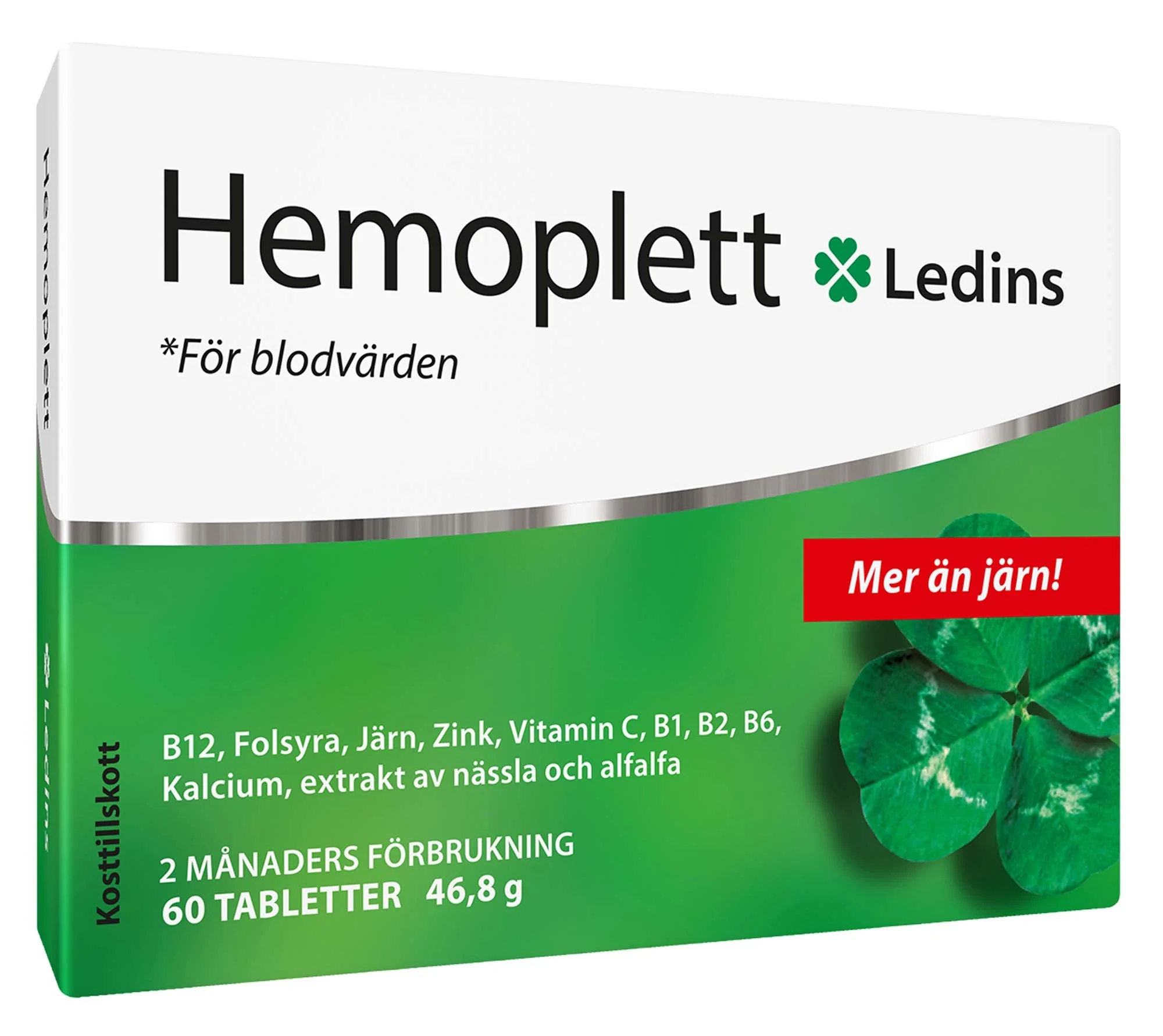 Ledins Hemoplett 60 st från Ledins – köp hos Apotek Hjärtat