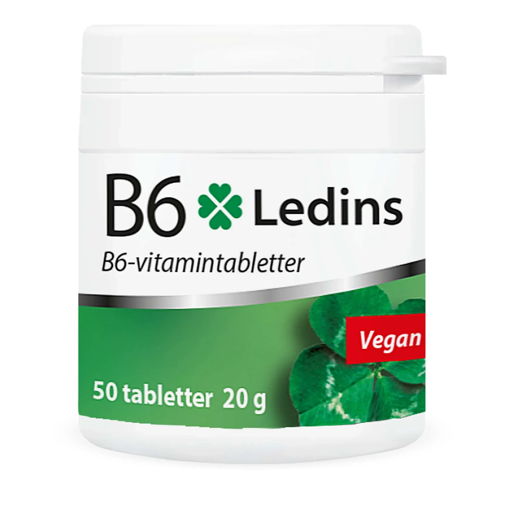 Ledins Vitamin B6 20 mg, 50 st från Ledins – köp hos Apotek Hjärtat