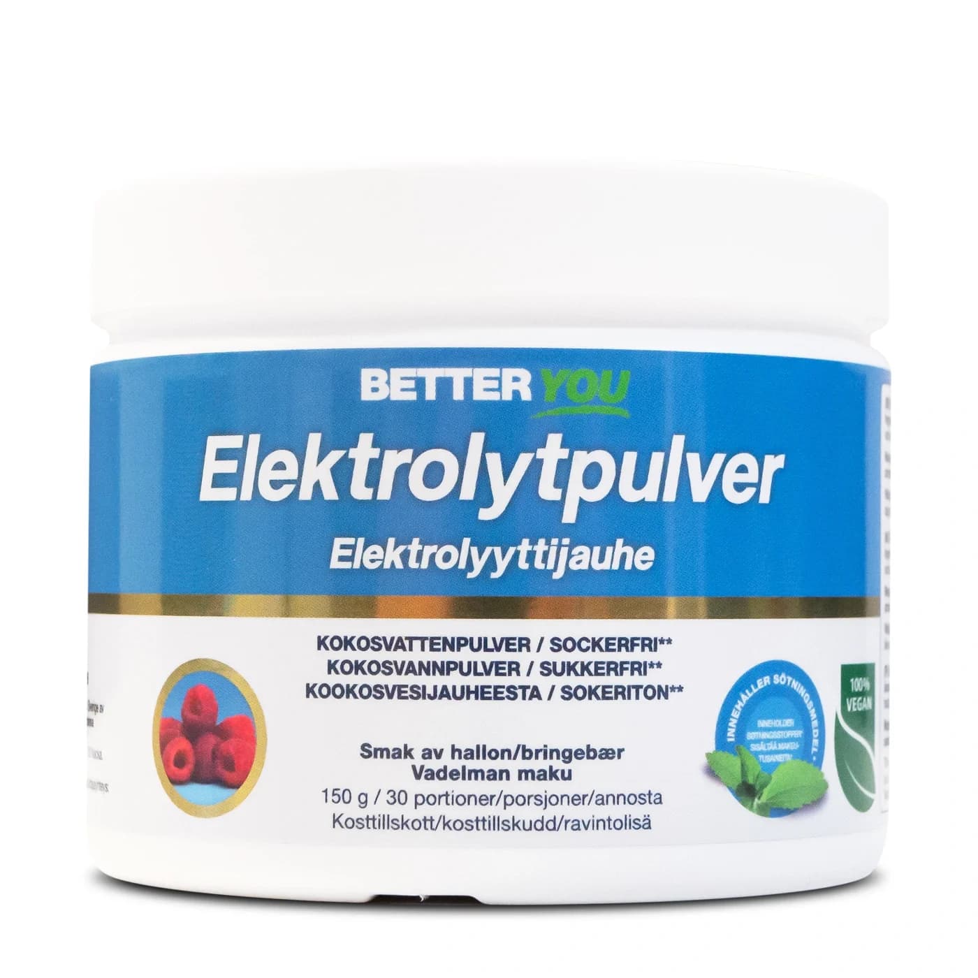 Better You Elektrolytpulver Hallon 150 g från Better You – köp hos Apotek Hjärtat