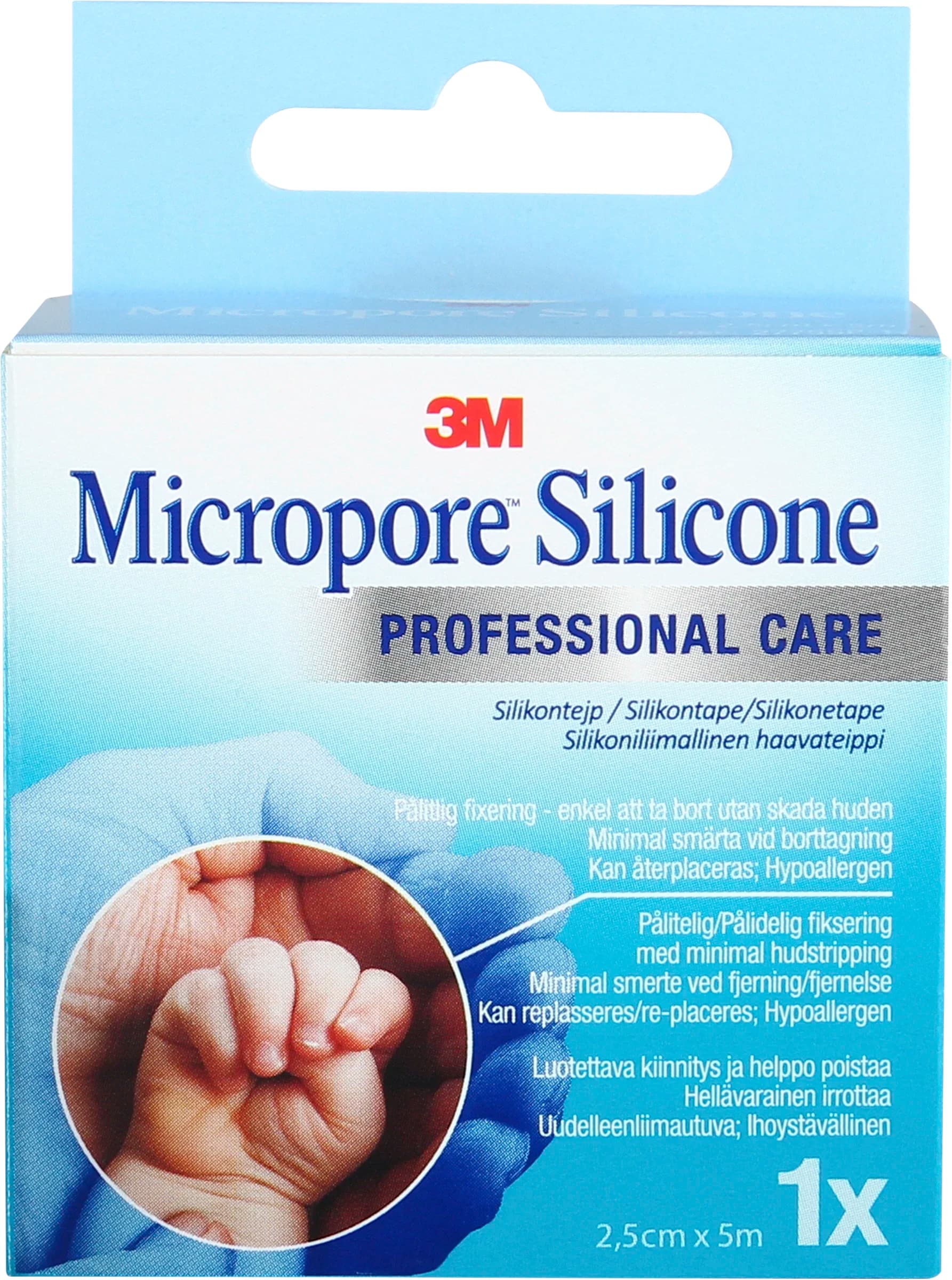 Micropore Silicon Tape 2,5cm x 5m 1 st från Micropore – köp hos Apotek Hjärtat