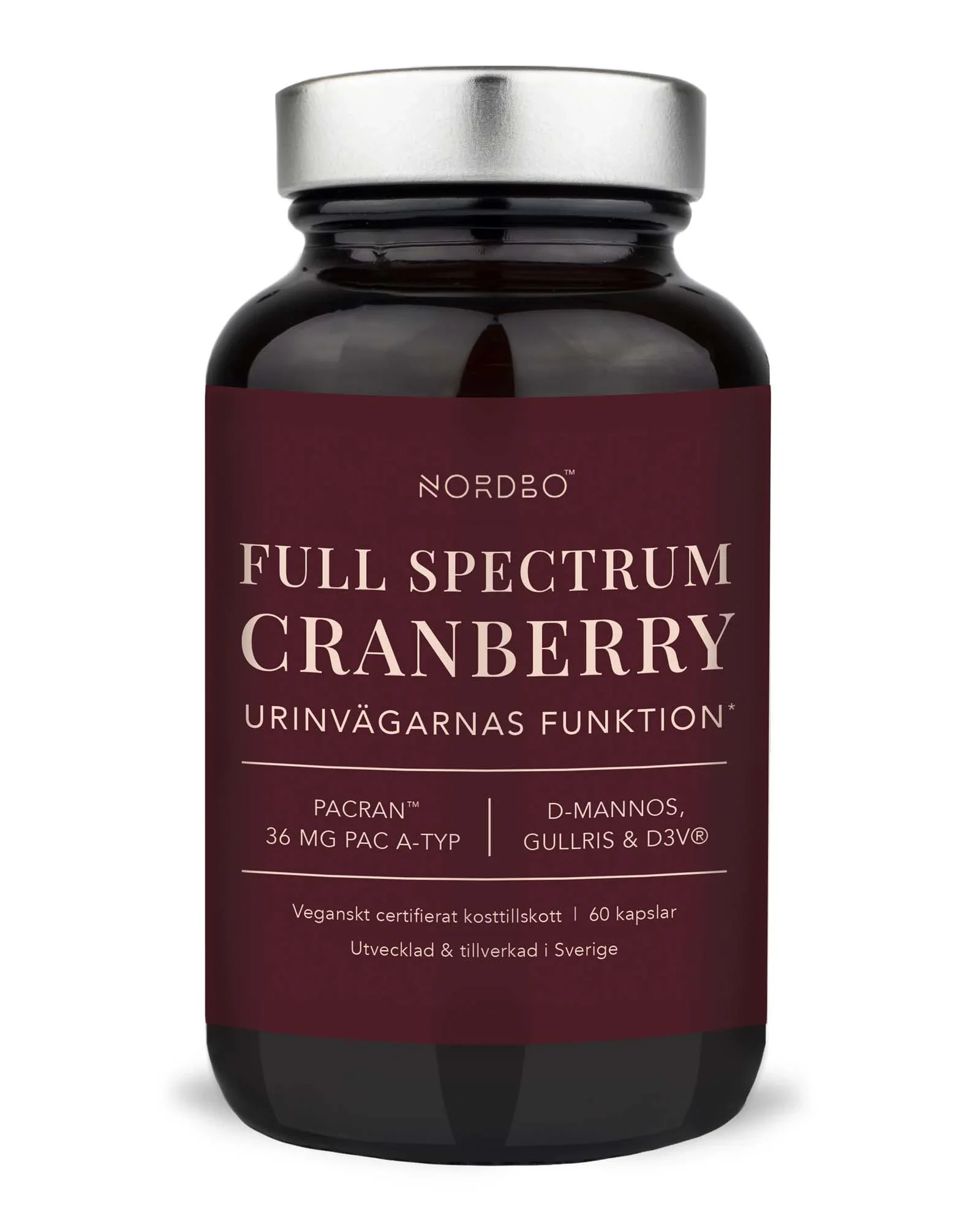 Nordbo Full Spectrum Cranberry 60 st från Nordbo – köp hos Apotek Hjärtat
