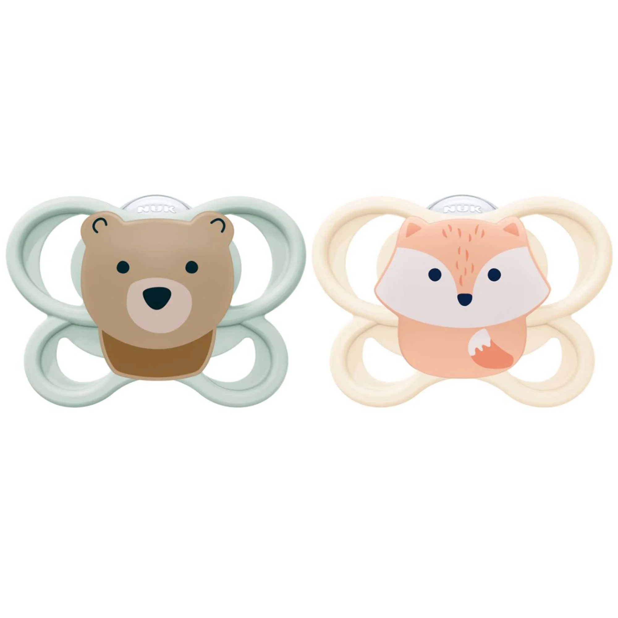 NUK Perfect Match Air Napp 0-2 mån Fox/Bear 2 st från NUK – köp hos Apotek Hjärtat