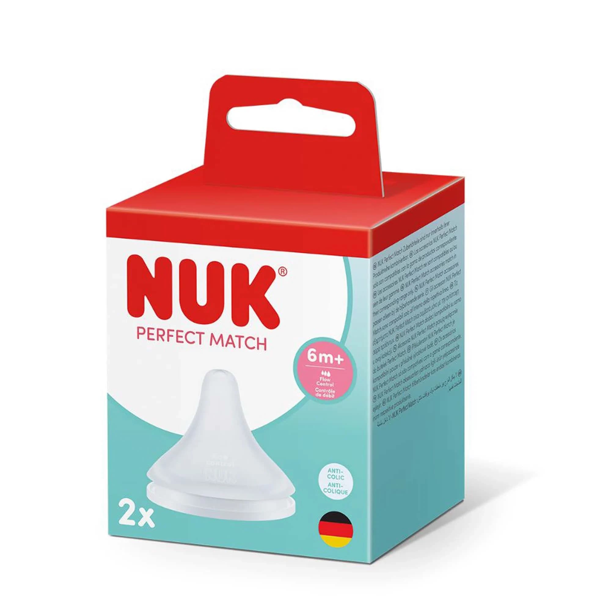 NUK Perfect Match Dinapp Flowcontrol 6 mån+, 2 st från NUK – köp hos Apotek Hjärtat