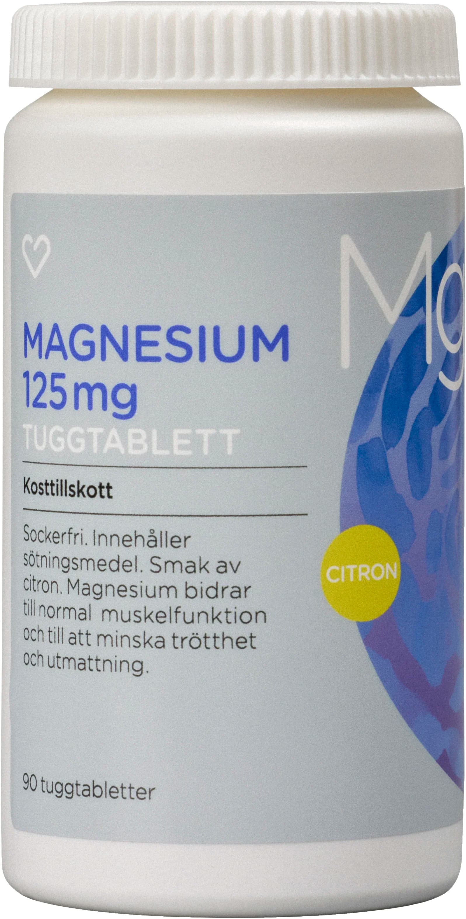 Hjärtats Magnesium 125mg Tuggtablett 90 st från Hjärtats – köp hos Apotek Hjärtat