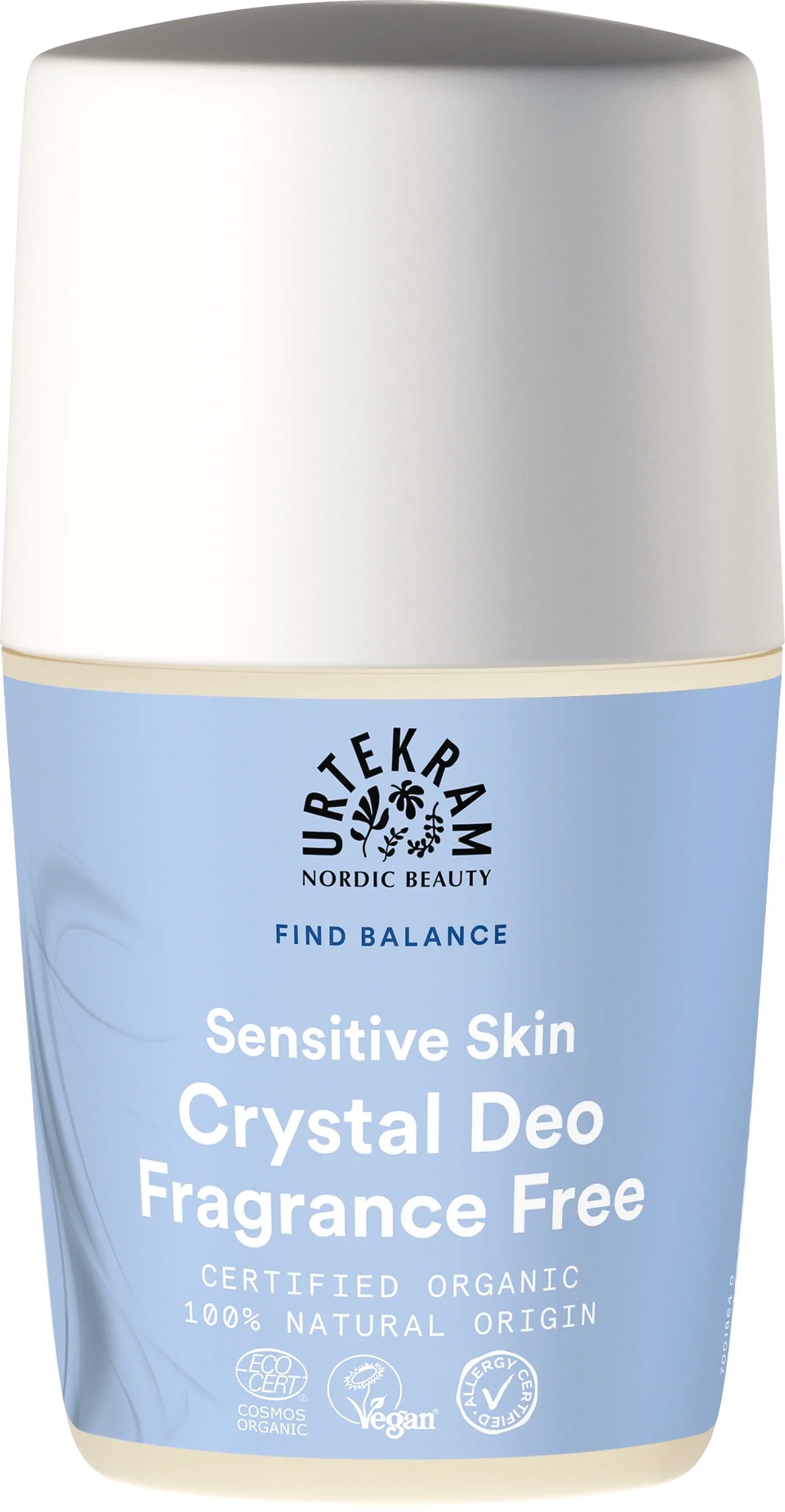 Urtekram Find Balance Fragrance Free Deo Crystal 50 ml från Urtekram – köp hos Apotek Hjärtat