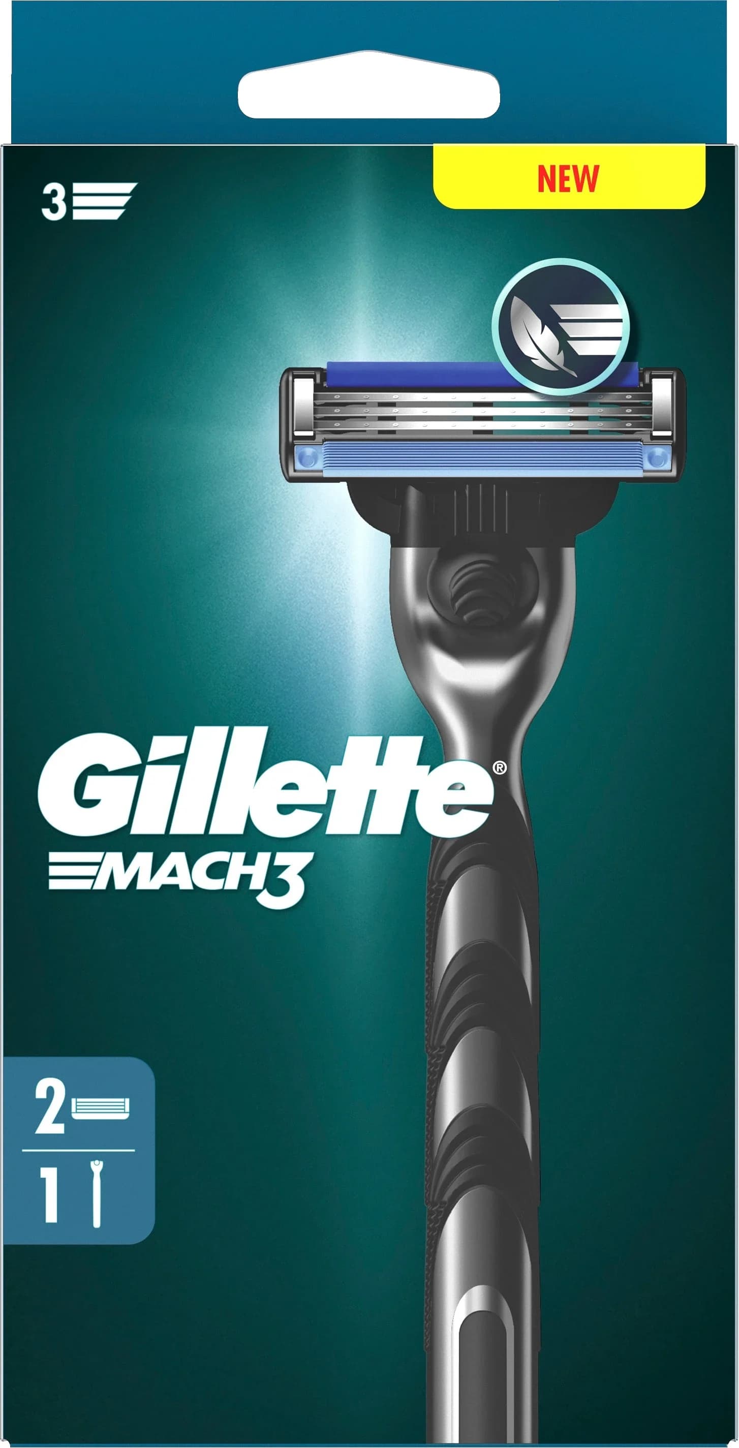 Gillette Mach3 Rakhyvel 2 rakblad från Gillette – köp hos Apotek Hjärtat