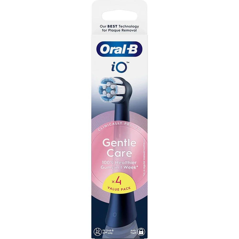 Oral-B iO Gentle Care Tandborsthuvuden Svart 4 st från Oral-B – köp hos Apotek Hjärtat
