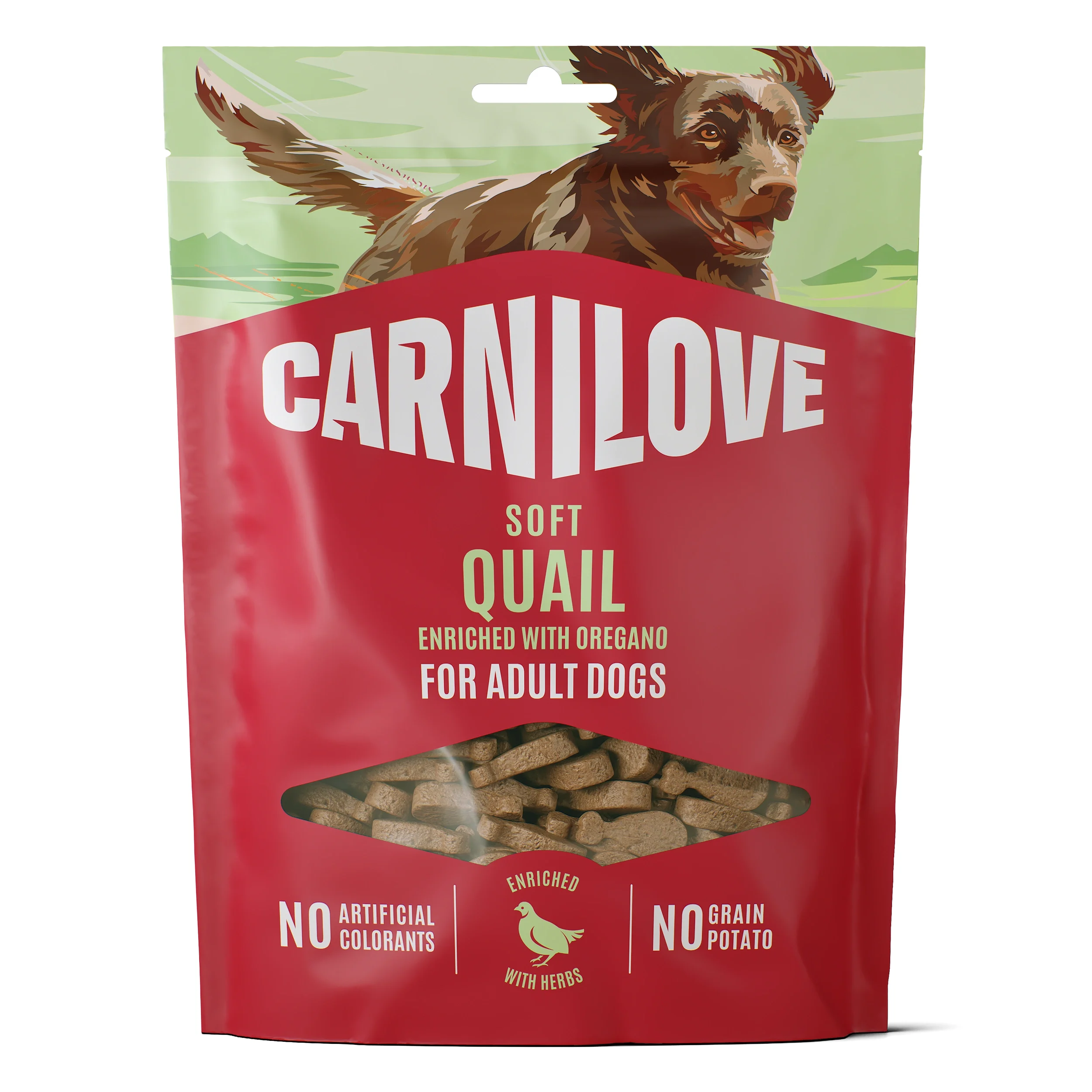 Carnilove Dog Soft Snack Quail enriched with Oregano 200 g från Carnilove – köp hos Apotek Hjärtat