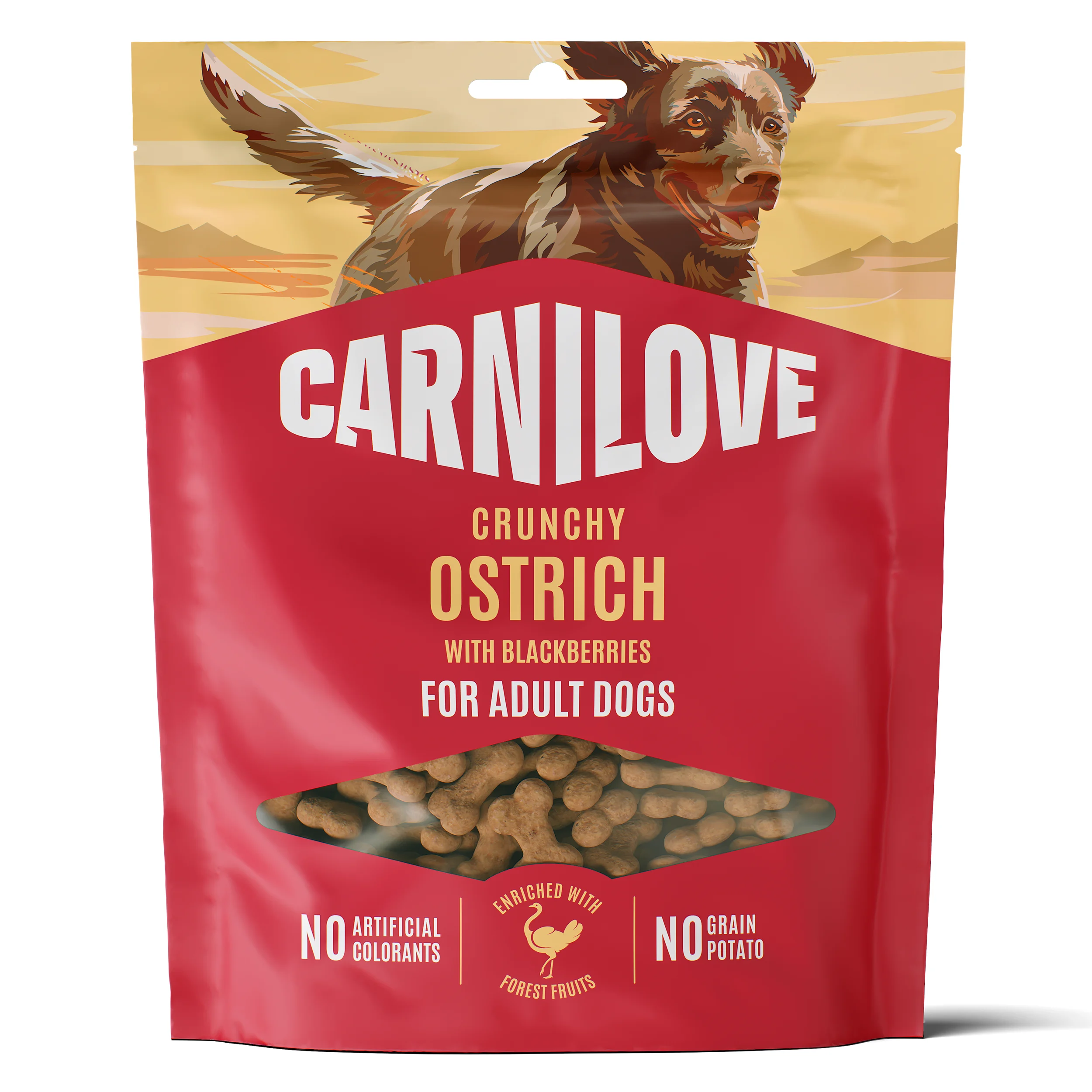 Carnilove Dog Crunchy Snack Ostrich with Blackberries 200 g från Carnilove – köp hos Apotek Hjärtat