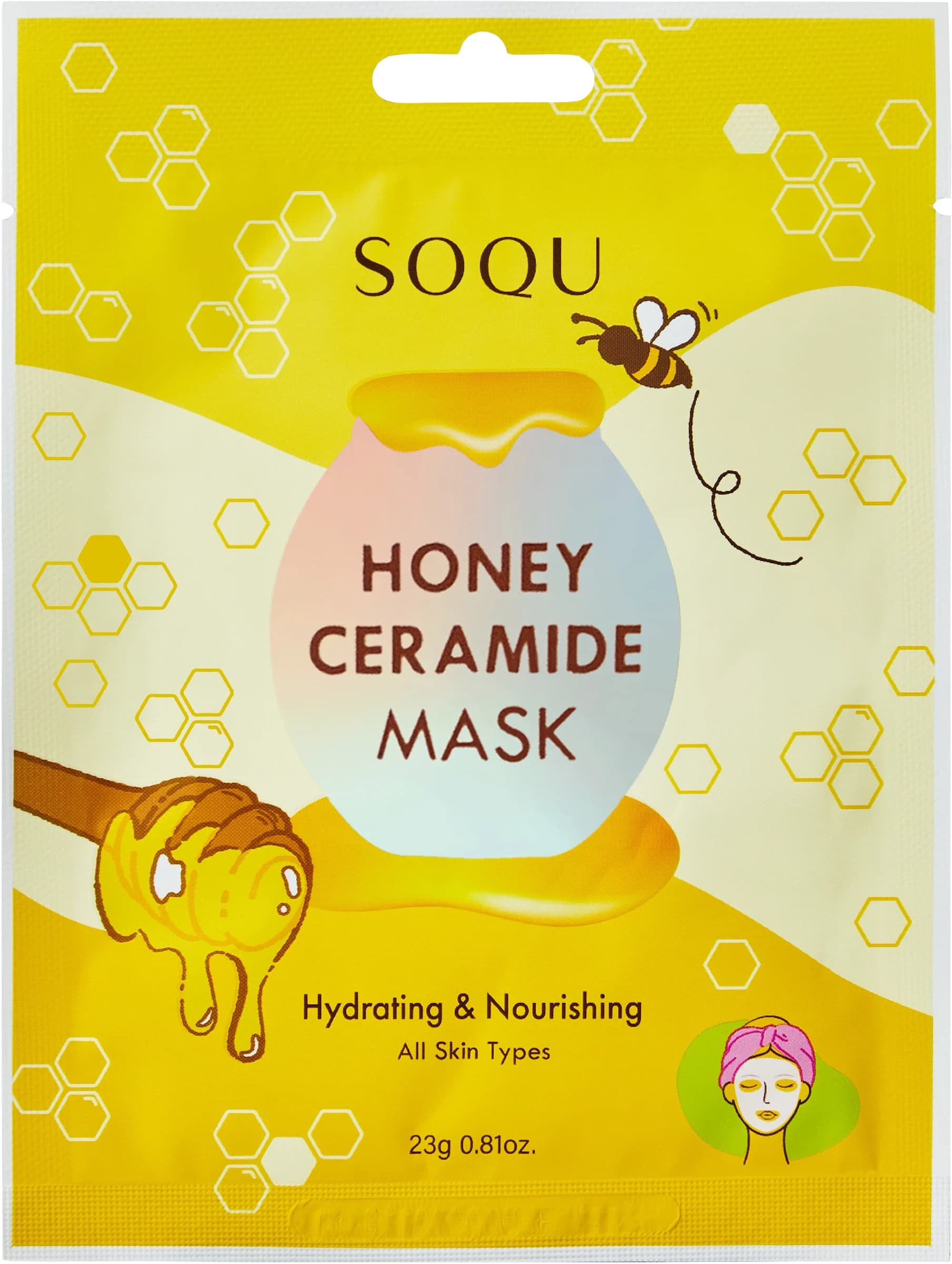 SOQU Honey Ceramide Sheet Mask 1-pack från SOQU – köp hos Apotek Hjärtat