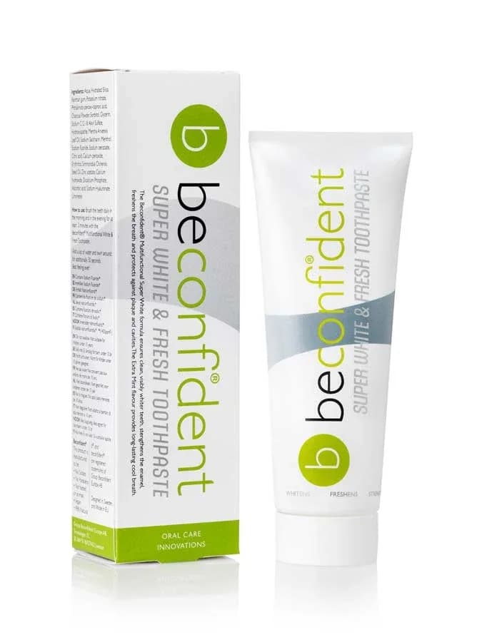 Beconfident Multifunctional Superwhite Fresh Tandkräm 75 ml från Beconfident – köp hos Apotek Hjärtat