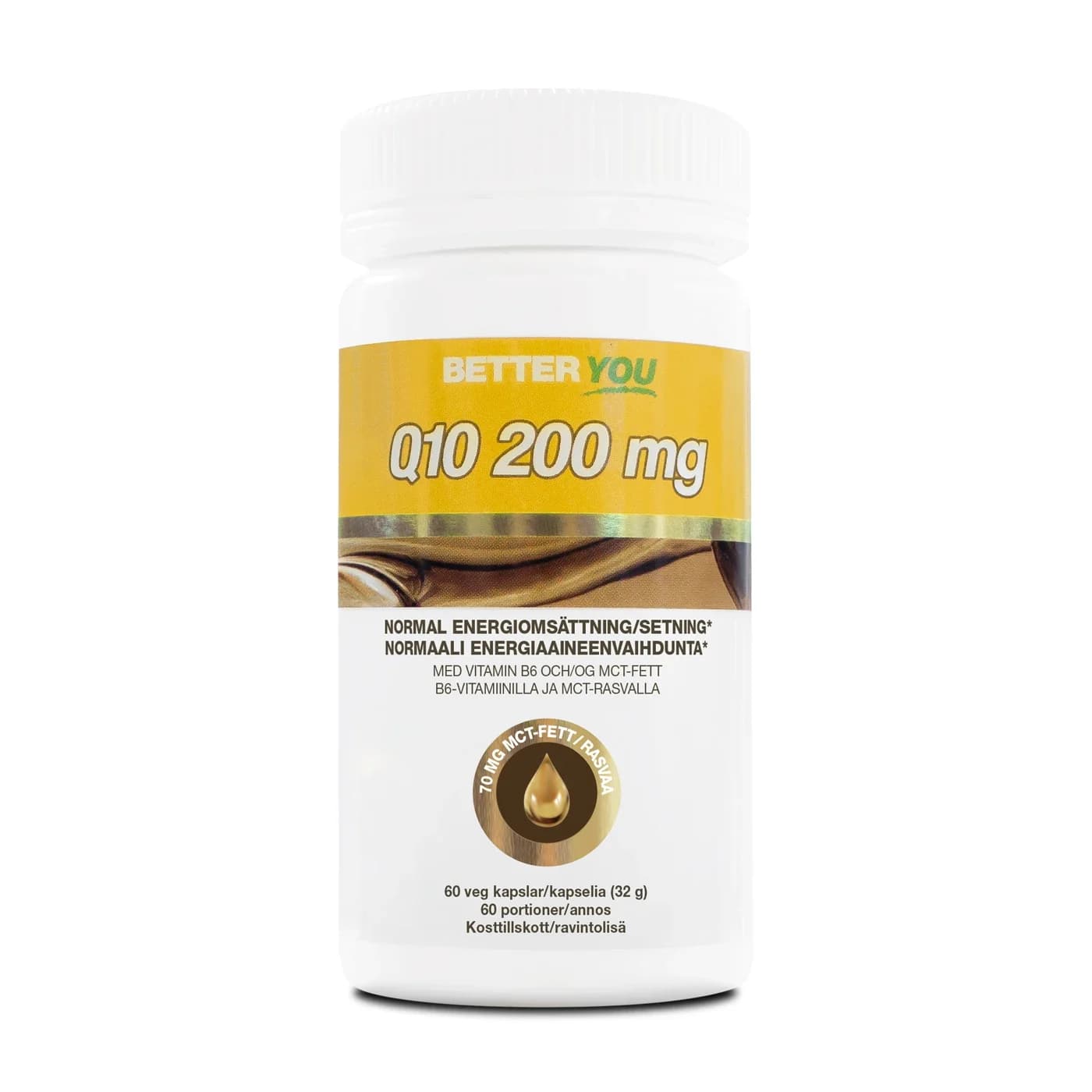 Better You Q10 200 mg 60 kapslar från Better You – köp hos Apotek Hjärtat