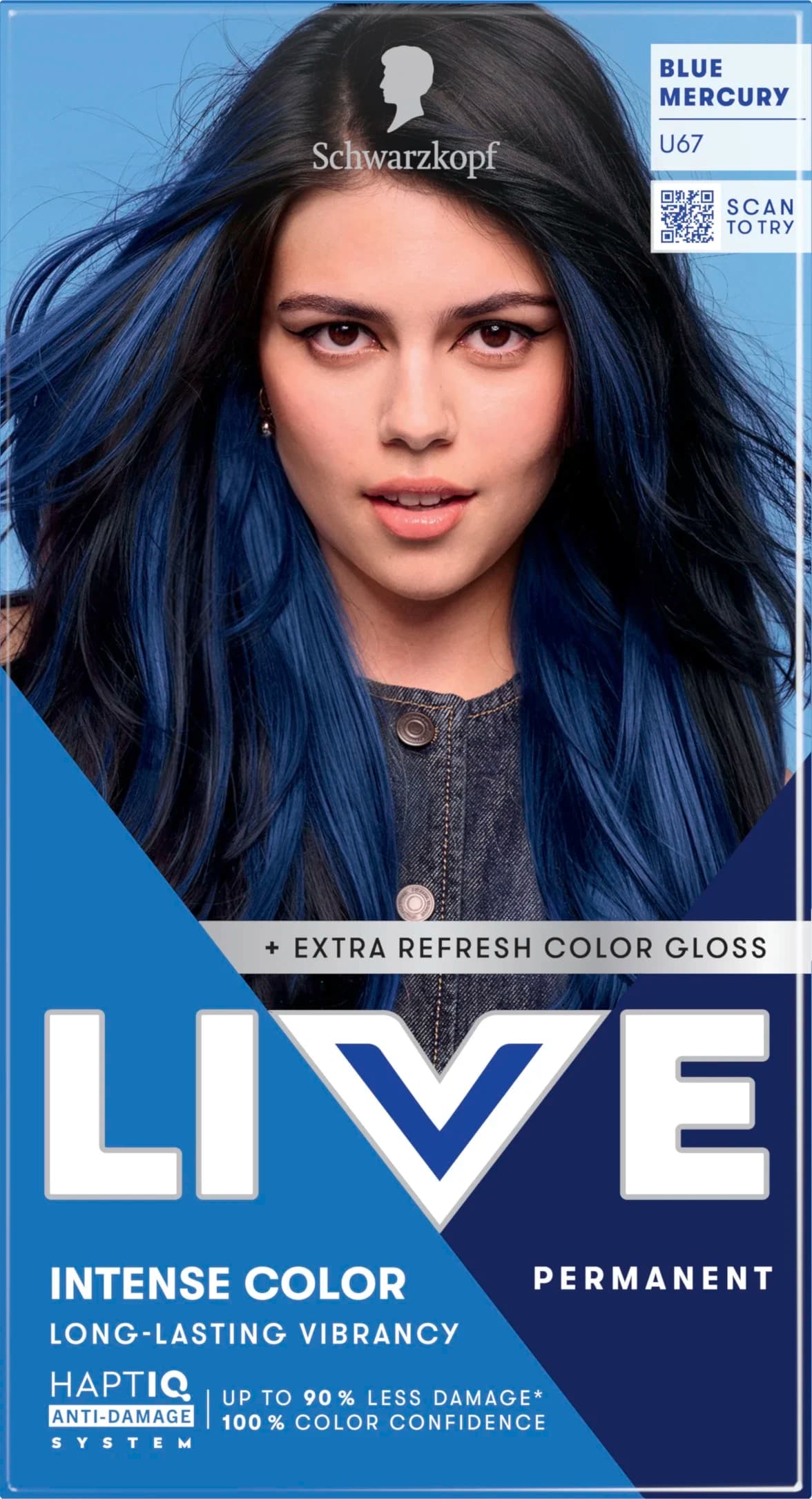 Schwarzkopf LIVE Intense Color U67 Blue Mercury från Schwarzkopf - köp hos Apotek Hjärtat