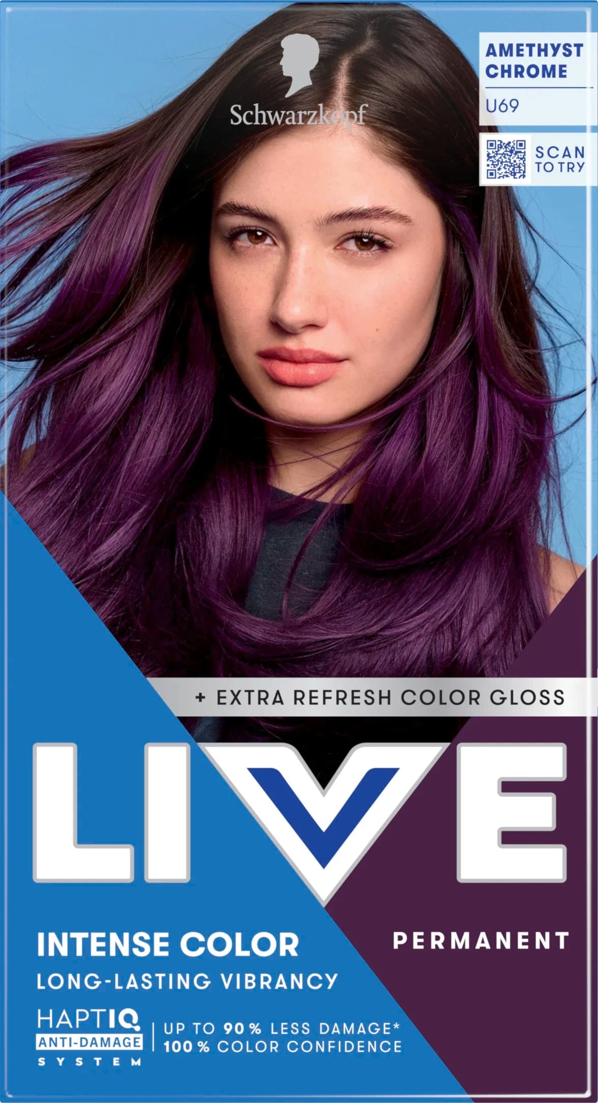 Schwarzkopf LIVE Intense Color U69 Amethyst Chrome från Schwarzkopf - köp hos Apotek Hjärtat